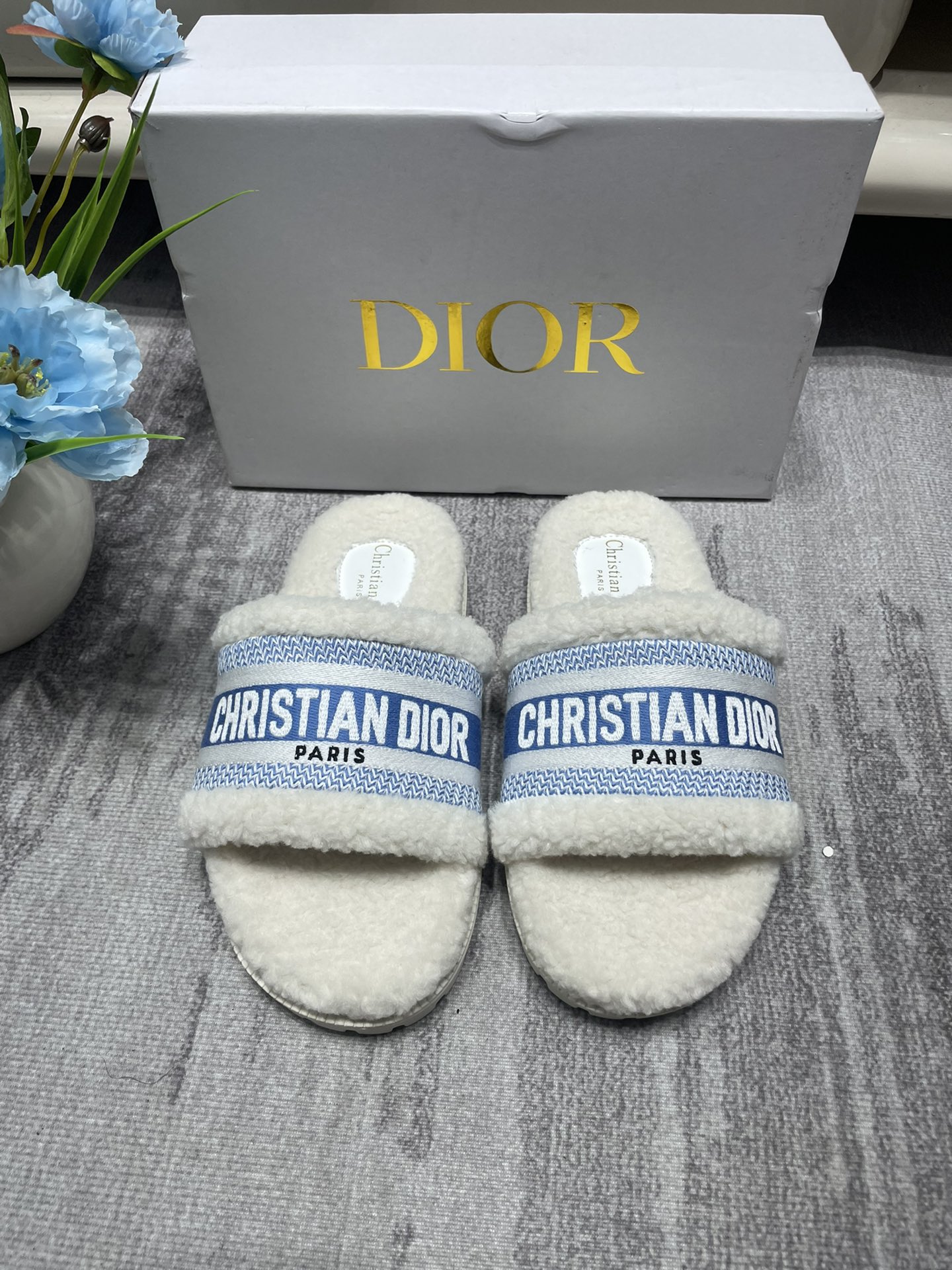 Dior Shoes Slippers Quality AAA+ Replica
 Orange Embroidery Fall/Winter Collection