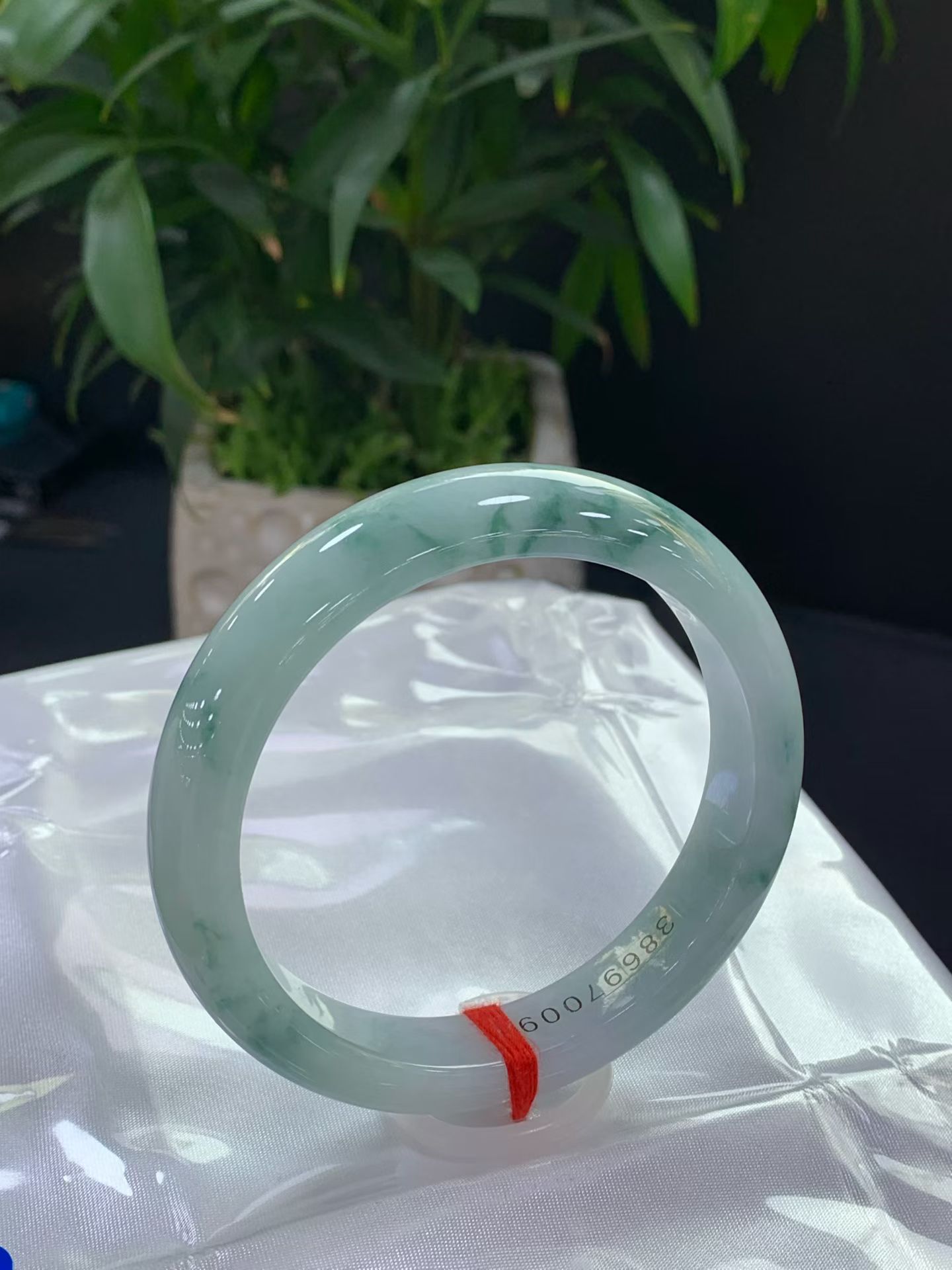 Clear base with floating flowers, safety bangle 3