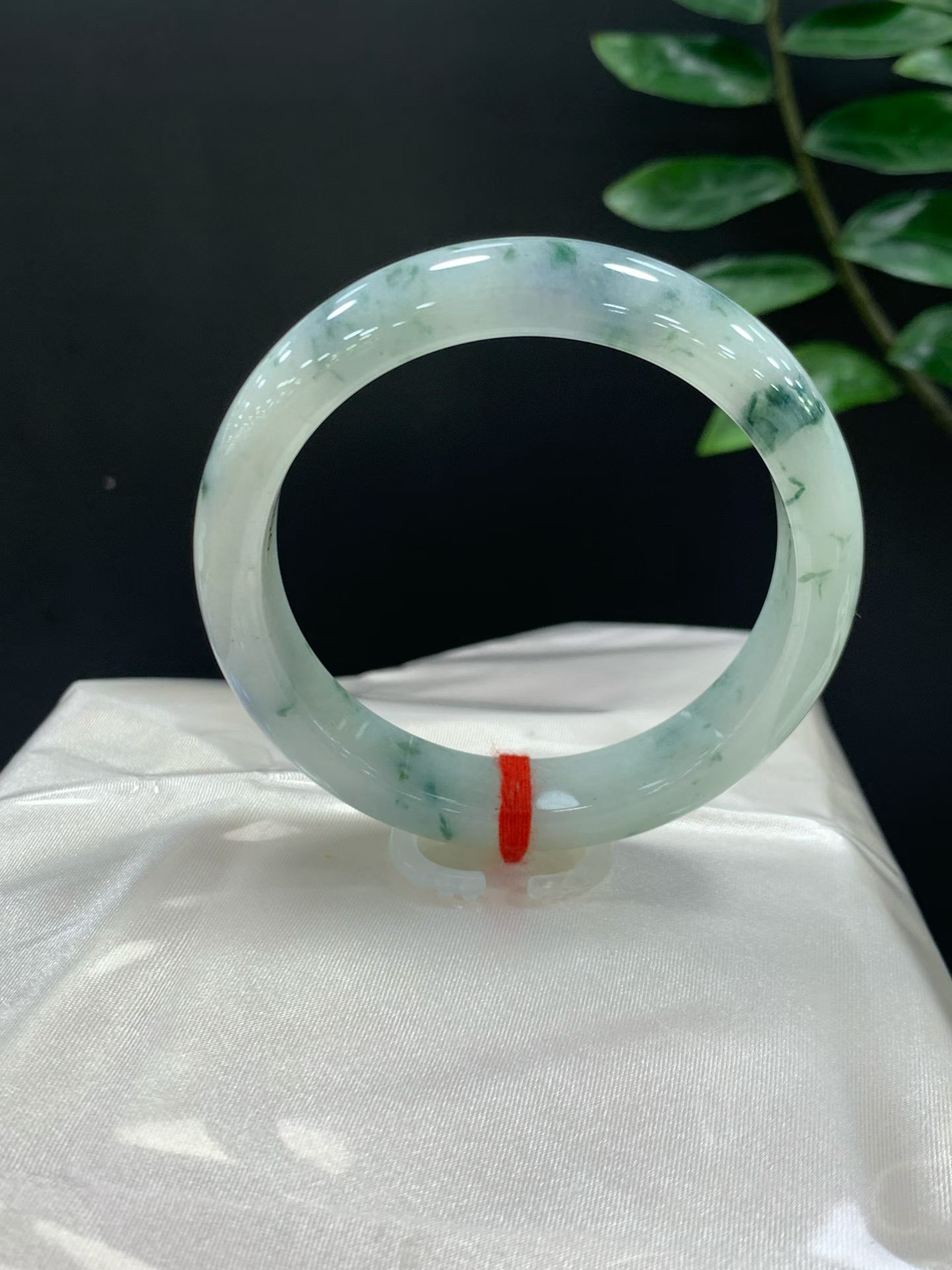 Clear base with scattered floral pattern, Ping'an bracelet 3
