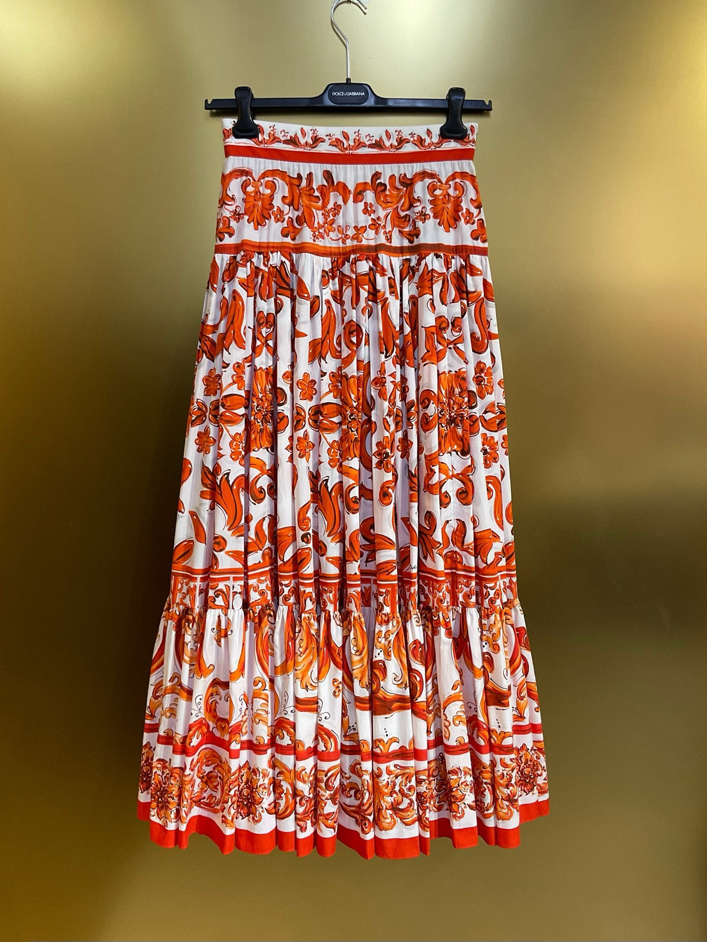 NO:896866,DG new original orange pottery glazed poplin cotton 4.5m 360 degree long skirt smlxlxxl 255 styles, Dolce&Gabbana-clothing, Dolce&Gabbana, skirts,19860909DG 新款 原版橙陶釉府绸棉布4.5米360度大摆长裙 smlxlxxl 255款,杜嘉班纳-服装,Dolce&Gabbana,skirts,,Women's clothing