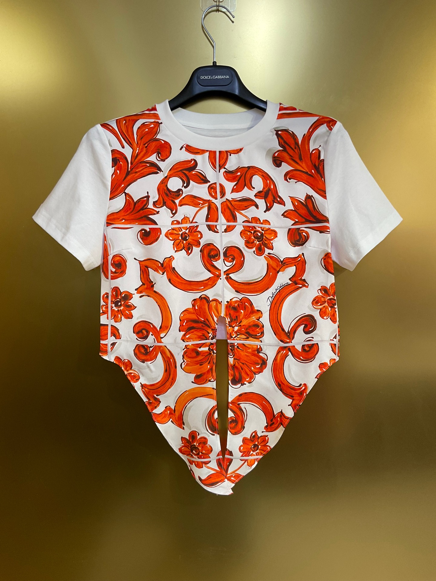 NO:896968,DG new orange pottery glaze 19mm silk twill printed fashion cotton T-shirt smlxlxxl 292, Dolce & Gabbana-clothing, Dolce&Gabbana, tees, t-shirt, real silk,19860909DG新款 橙陶釉 19姆米真丝斜纹印花时尚棉T恤 smlxlxxl 292款,杜嘉班纳-服装,Dolce&Gabbana,tees，t-shirt,real silk,,Women's clothing