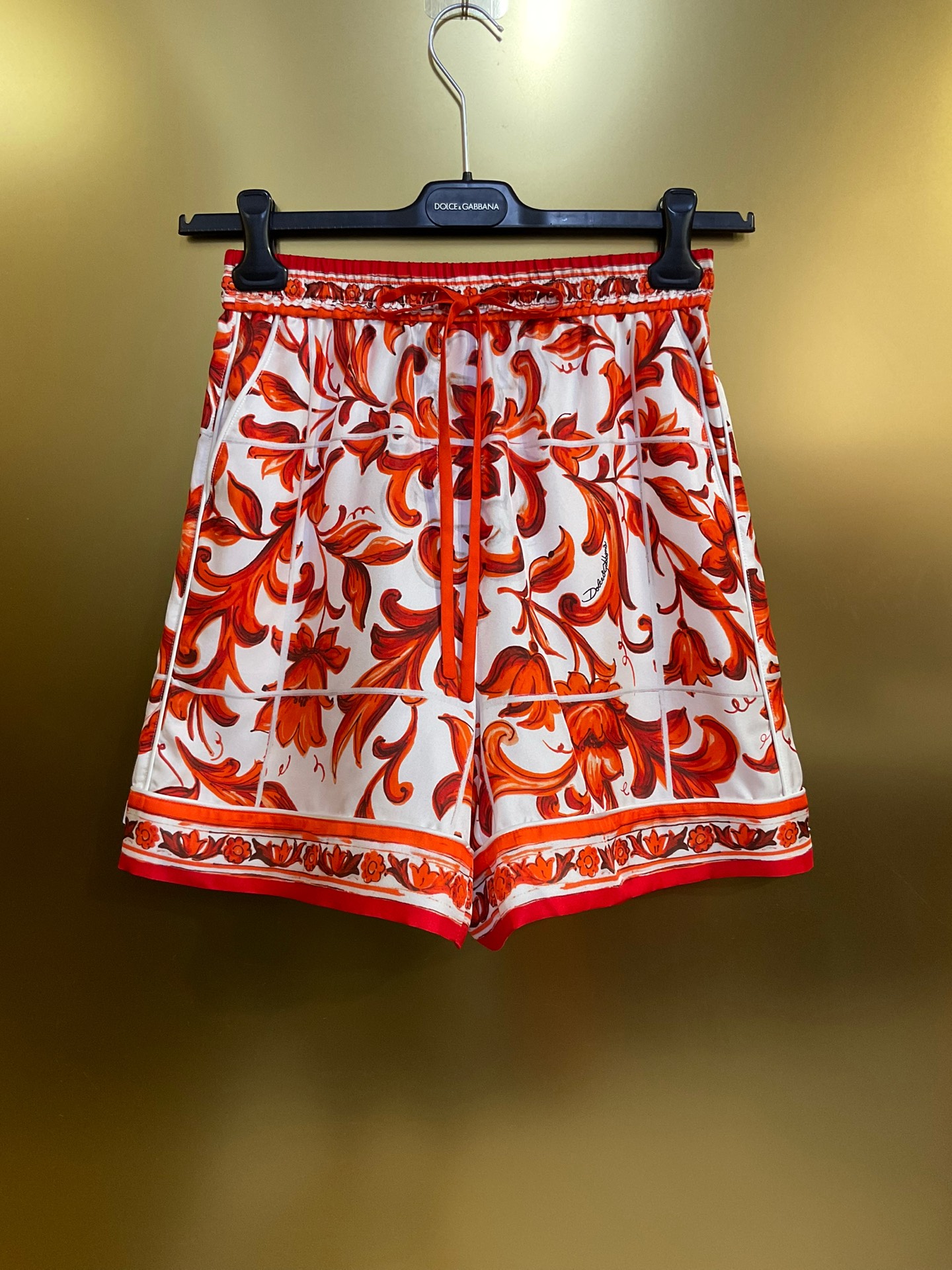 NO:899163,DG new original orange ceramic glaze 18mm silk twill fashion shorts smlxlxxl, Dolce & Gabbana-clothing, Dolce&Gabbana, shorts, real silk,19860909DG新款 原版橙陶釉18姆米真丝斜纹时尚短裤 smlxlxxl,杜嘉班纳-服装,Dolce&Gabbana,shorts,real silk,,Women's clothing