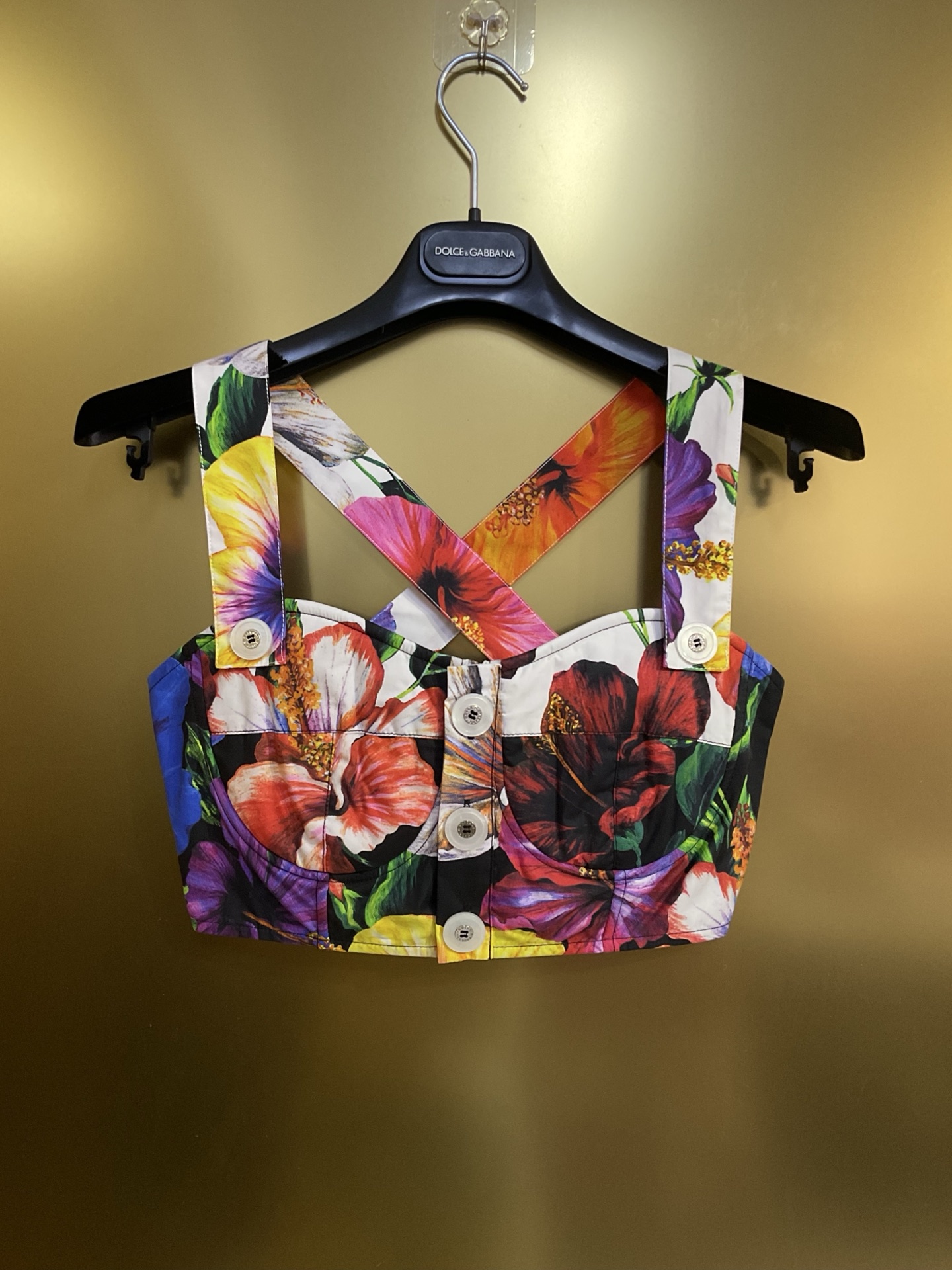NO:899182,DG new hibiscus button poplin cotton bra smlxlxxl, Dolce & Gabbana-clothing, Dolce&Gabbana,19860909DG 新款 木槿花纽扣府绸棉小胸衣smlxlxxl,杜嘉班纳-服装,Dolce&Gabbana,,Women's clothing