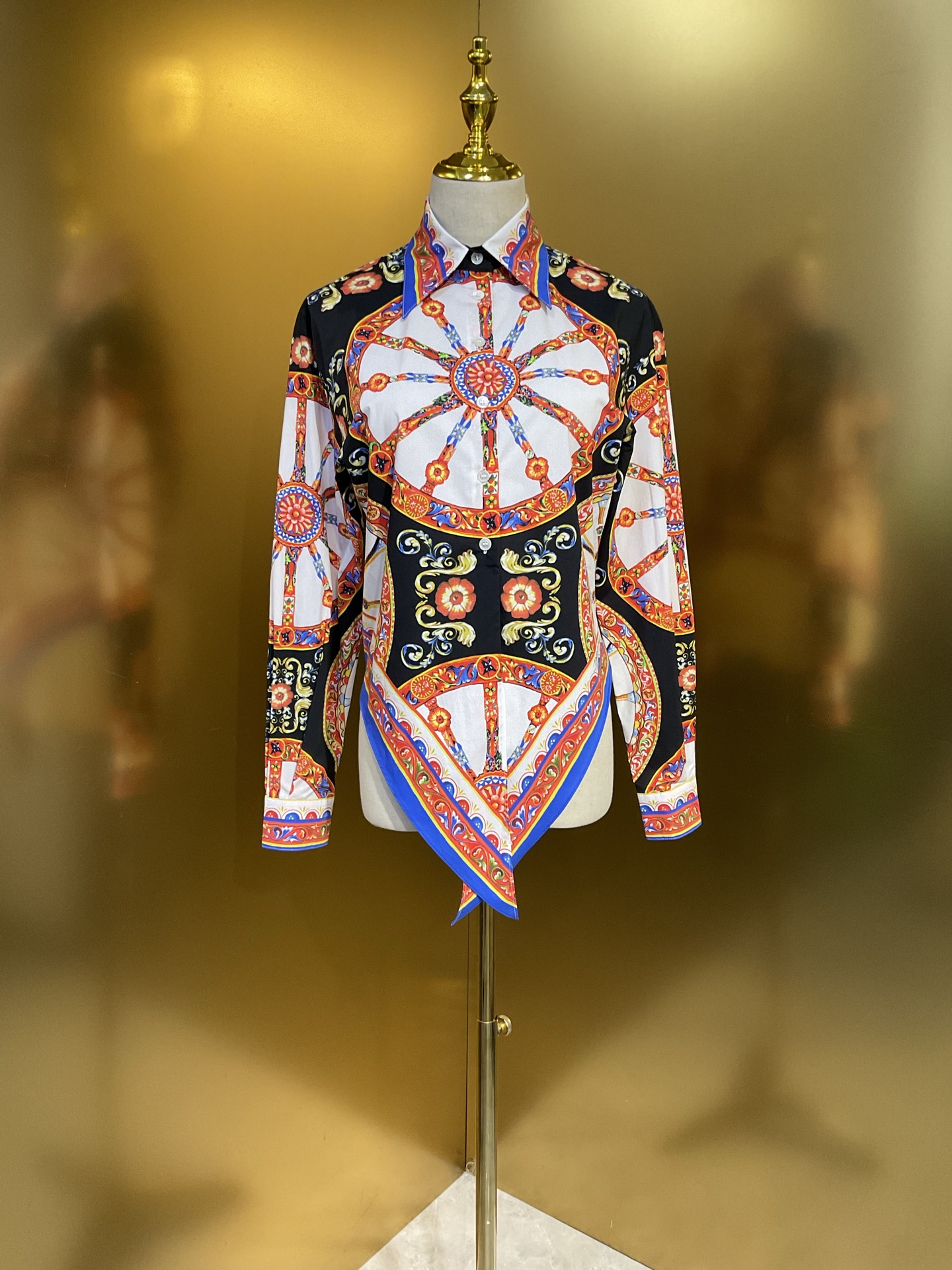 NO:899121,DG wheel colorful poplin cotton fashion long-sleeved shirt smlxlxxl, Dolce & Gabbana-clothing, Dolce&Gabbana, shirts,19860909DG 车轮彩花府绸棉布时尚长袖衬衫smlxlxxl,杜嘉班纳-服装,Dolce&Gabbana,shirts,,Women's clothing
