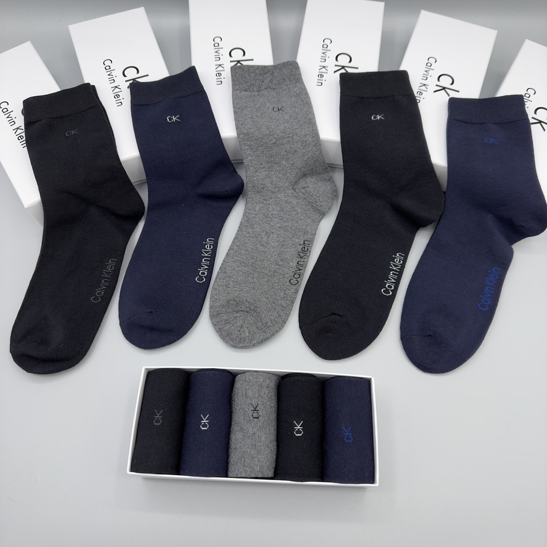 Calvin Klein Men's Classic Mid-Crew Socks, Breathable Cotton Blend, 5-Pair Pack 4 i1702787140 275 5