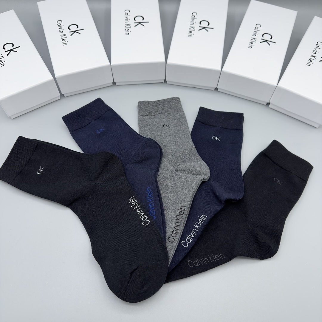 Calvin Klein Men's Classic Mid-Crew Socks, Breathable Cotton Blend, 5-Pair Pack 10 i1702787140 5076 8