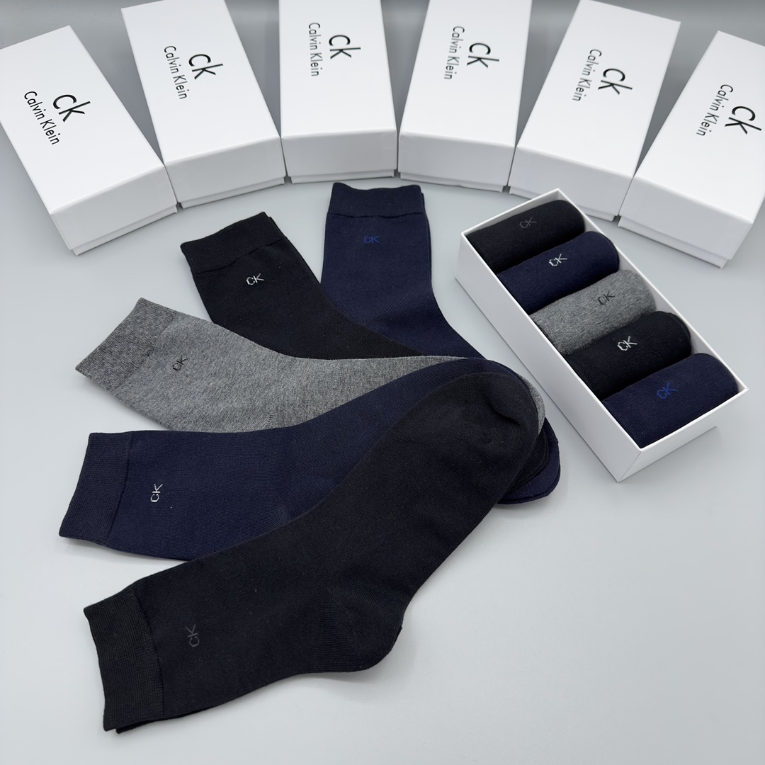 Calvin Klein Men's Classic Mid-Crew Socks, Breathable Cotton Blend, 5-Pair Pack 5 i1702787140 5755 2