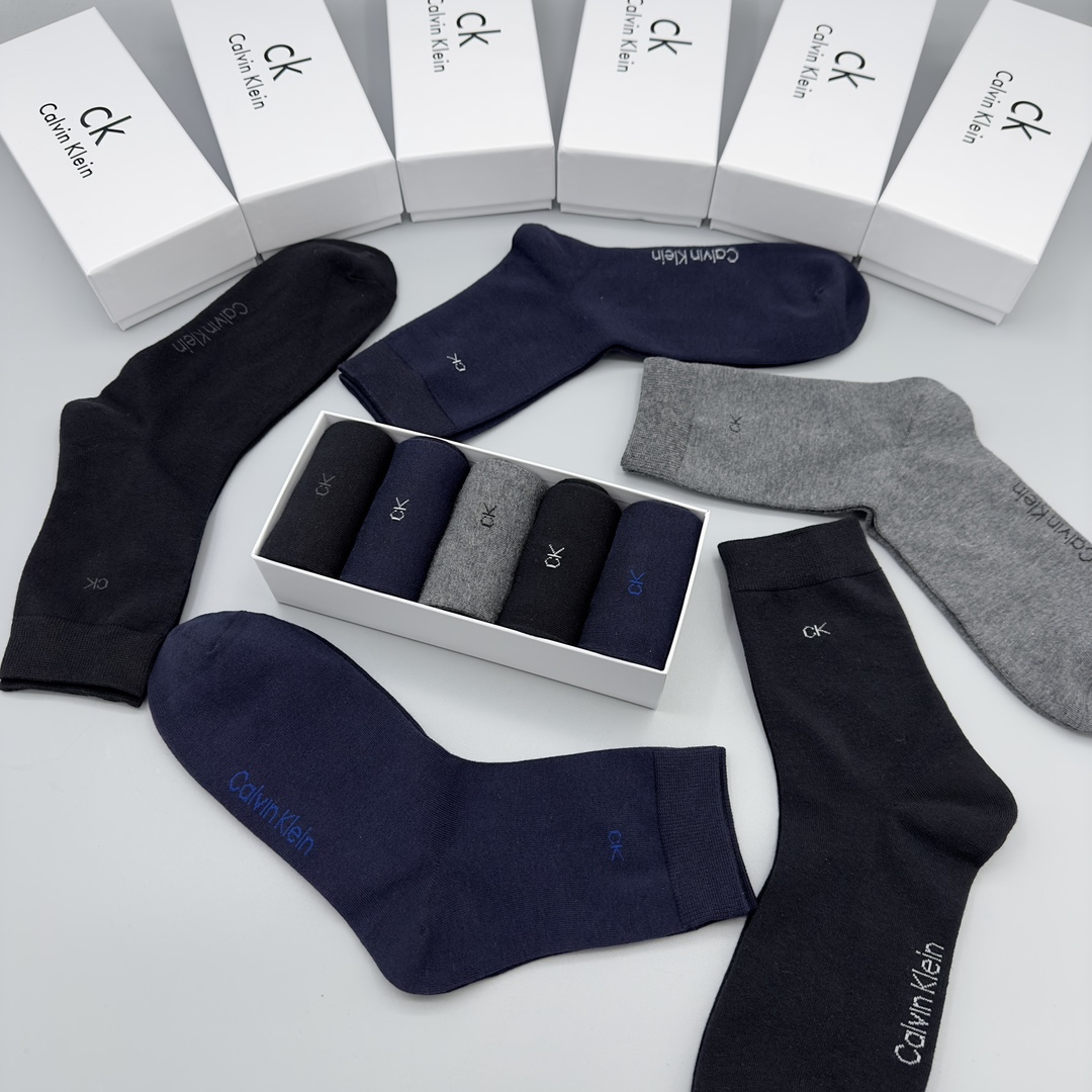 Calvin Klein Men's Classic Mid-Crew Socks, Breathable Cotton Blend, 5-Pair Pack 8 i1702787140 6796 0