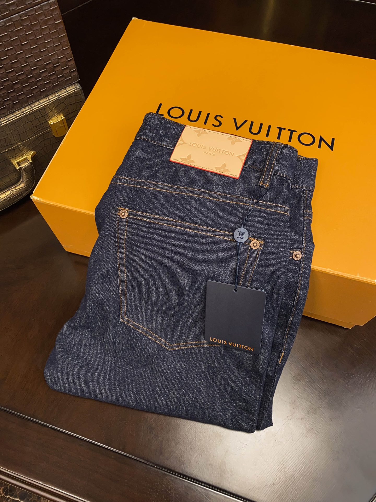 Louis Vuitton Clothing Jeans Blue Dark Men Fashion Casual