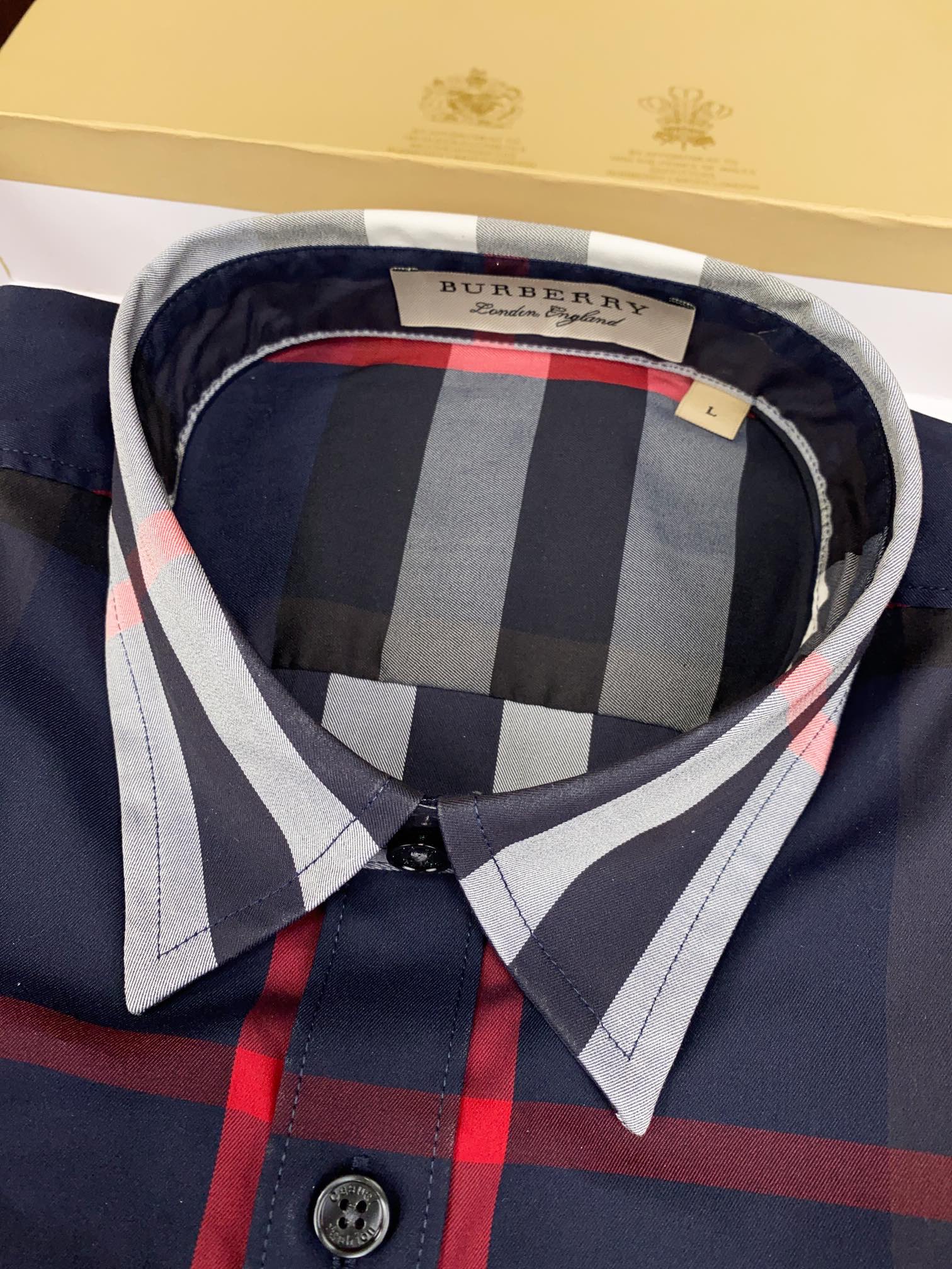 正品级别货！批260 Burberry巴宝莉 格子休闲衬衫 此批衬衫出自公司外贸原单，代工厂出品，品质杆