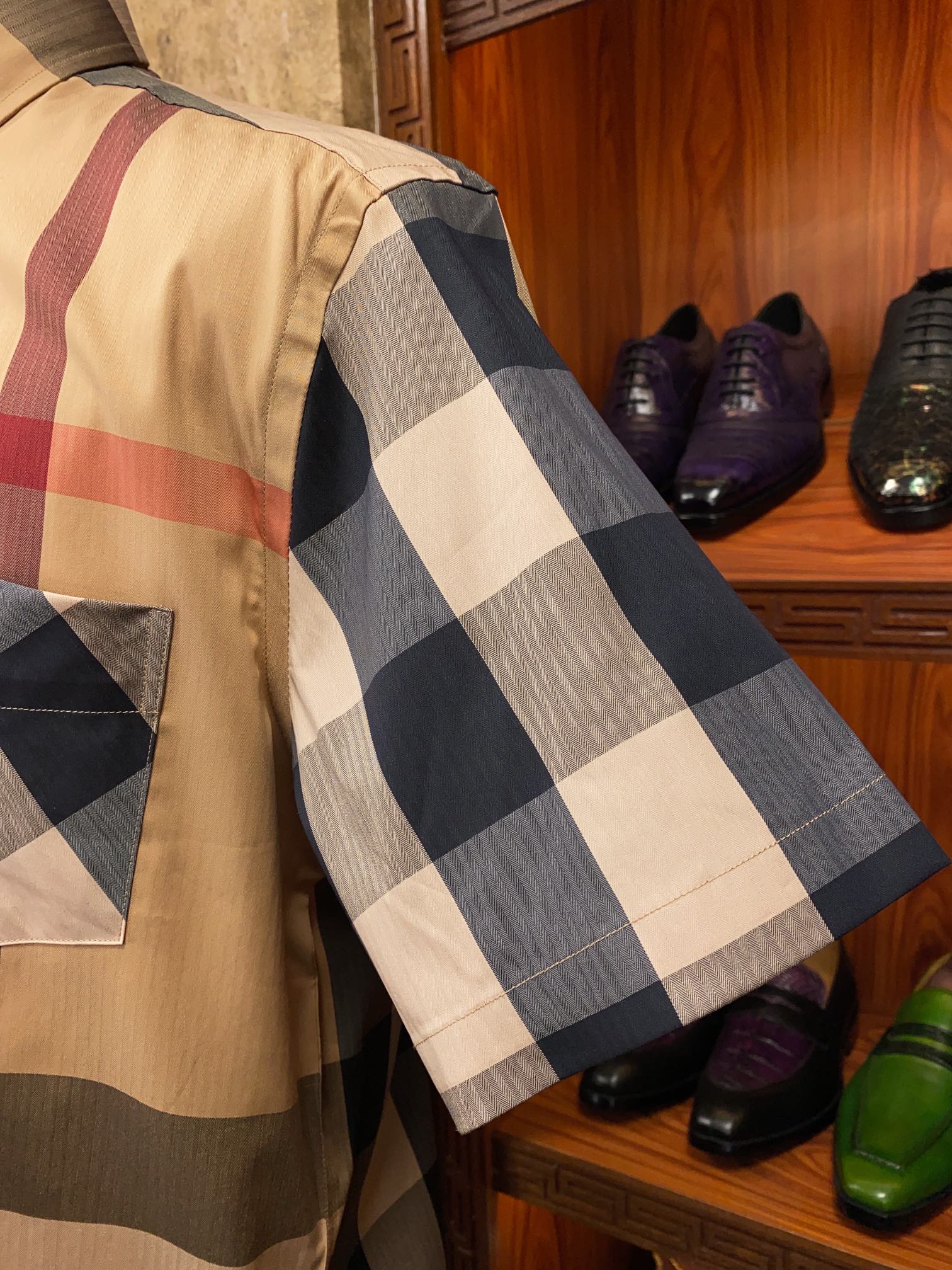 正品级别货！批260 Burberry巴宝莉 格子休闲衬衫 此批衬衫出自公司外贸原单，代工厂出品，品质杆