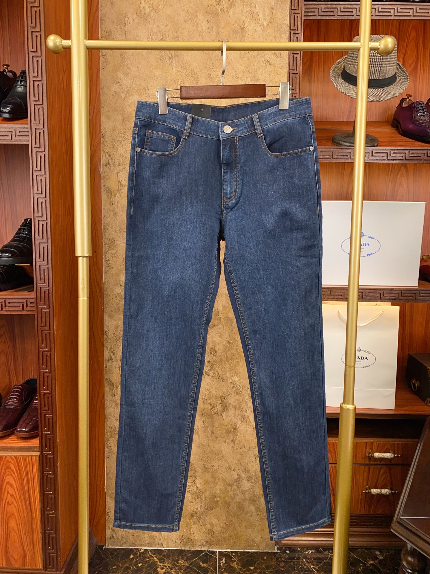 PRAD@ 普拉达 👍👍👍春夏新款！新款！绝对好货 ！绝对好货！专柜正品开发！🔥🔥 新款春夏 男士牛仔裤