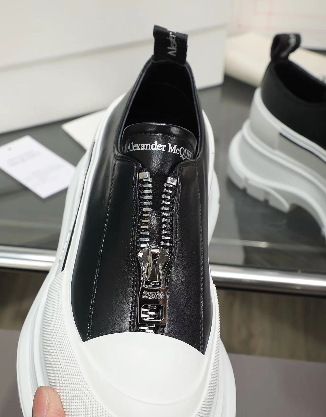 Alexander McQueen Zip Front Platform Sneakers