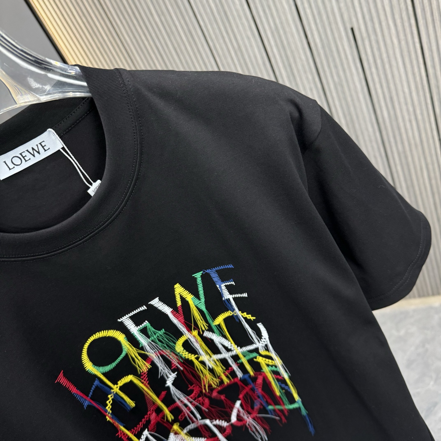 Loewe 罗意威 25FW春夏新款圆领T恤 采用重磅260G双纱精梳棉材质