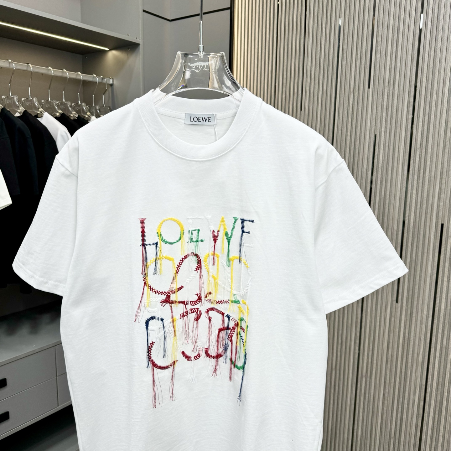 Loewe 罗意威 25FW春夏新款圆领T恤 采用重磅320G双纱精梳棉材质
