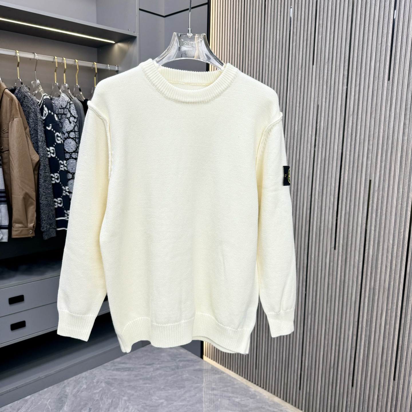 石头岛 suéter de cuello redondo 25FW, el tejido utiliza hilo de cachemira de primera calidad, el nuevo suéter de…