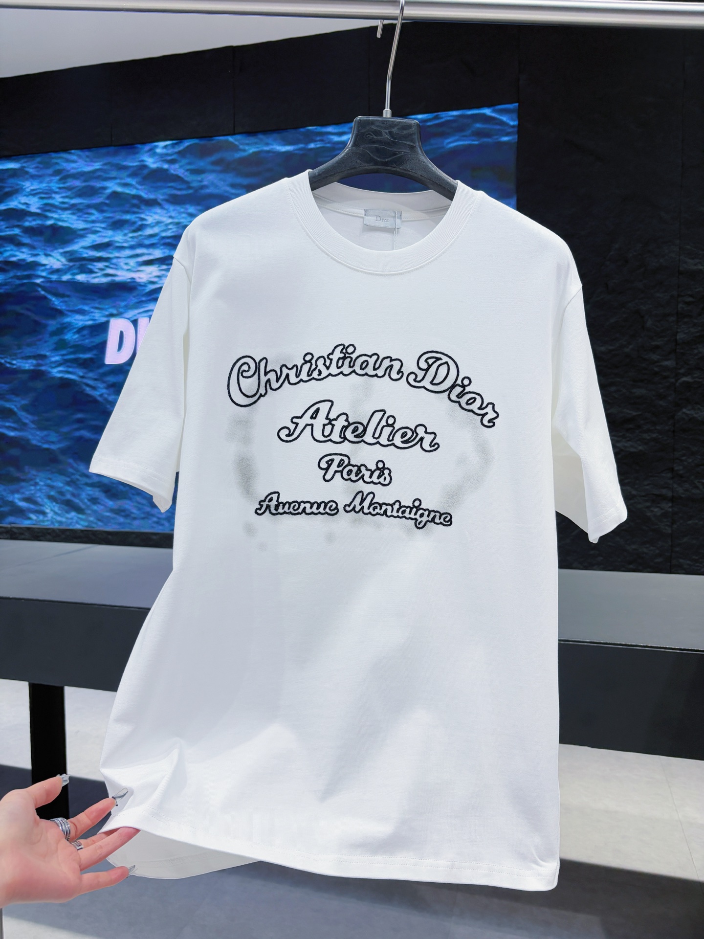 Dior 新品-CD 迪奥 撒点印花搭配贴布刺绣短袖#