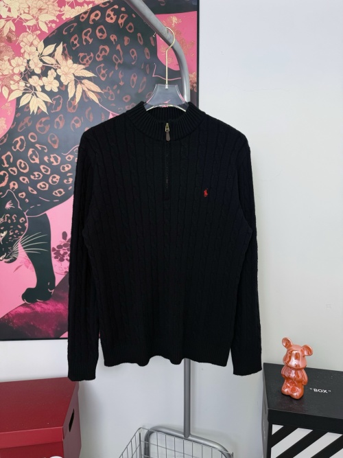 Ralph Lauren Half-Zip Wool Knit Sweater with Embroidered Logo - Classic Fit 1 Ralph Lauren Half-Zip Wool Knit Sweater with Embroidered Logo - Classic Fit