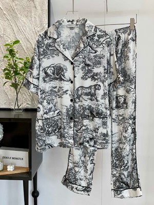 Dior Clothing Pajamas Pants & Trousers T-Shirt High Quality Online Printing Unisex Women Men Short Sleeve