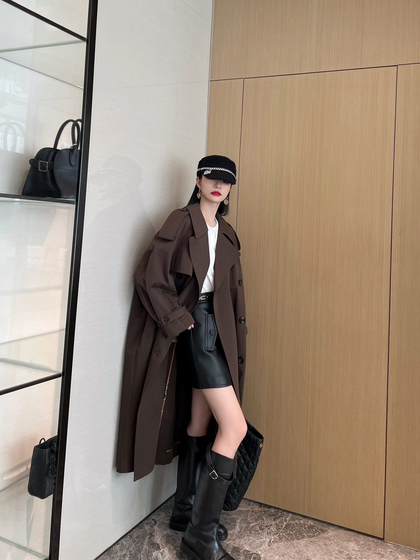 Women's Classic Double-Breasted Trench Coat with Belted Waist - Timeless Style 3 i1723544029 1723 3
