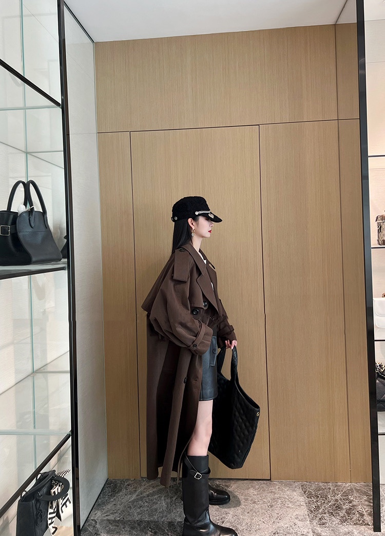 Women's Classic Double-Breasted Trench Coat with Belted Waist - Timeless Style 2 i1723544029 4955 2