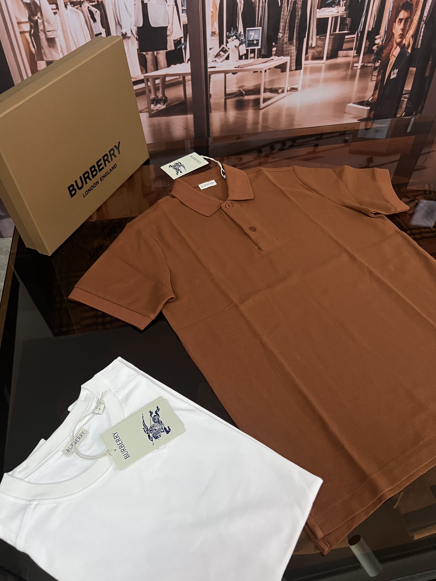 Burberry Men's Brown Cotton Piqué Polo Shirt with Embroidered Logo 5 i1705501810 1695 2