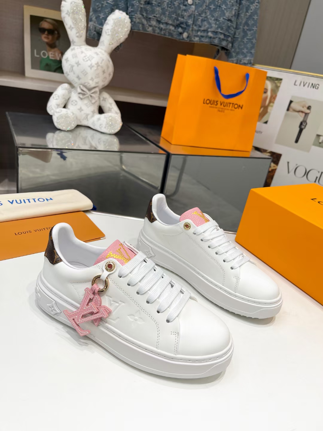 [Fuegos artificiales][Fuegos artificiales][Fuegos artificiales] 2024 Burro LV Casual Blanco Zapatos