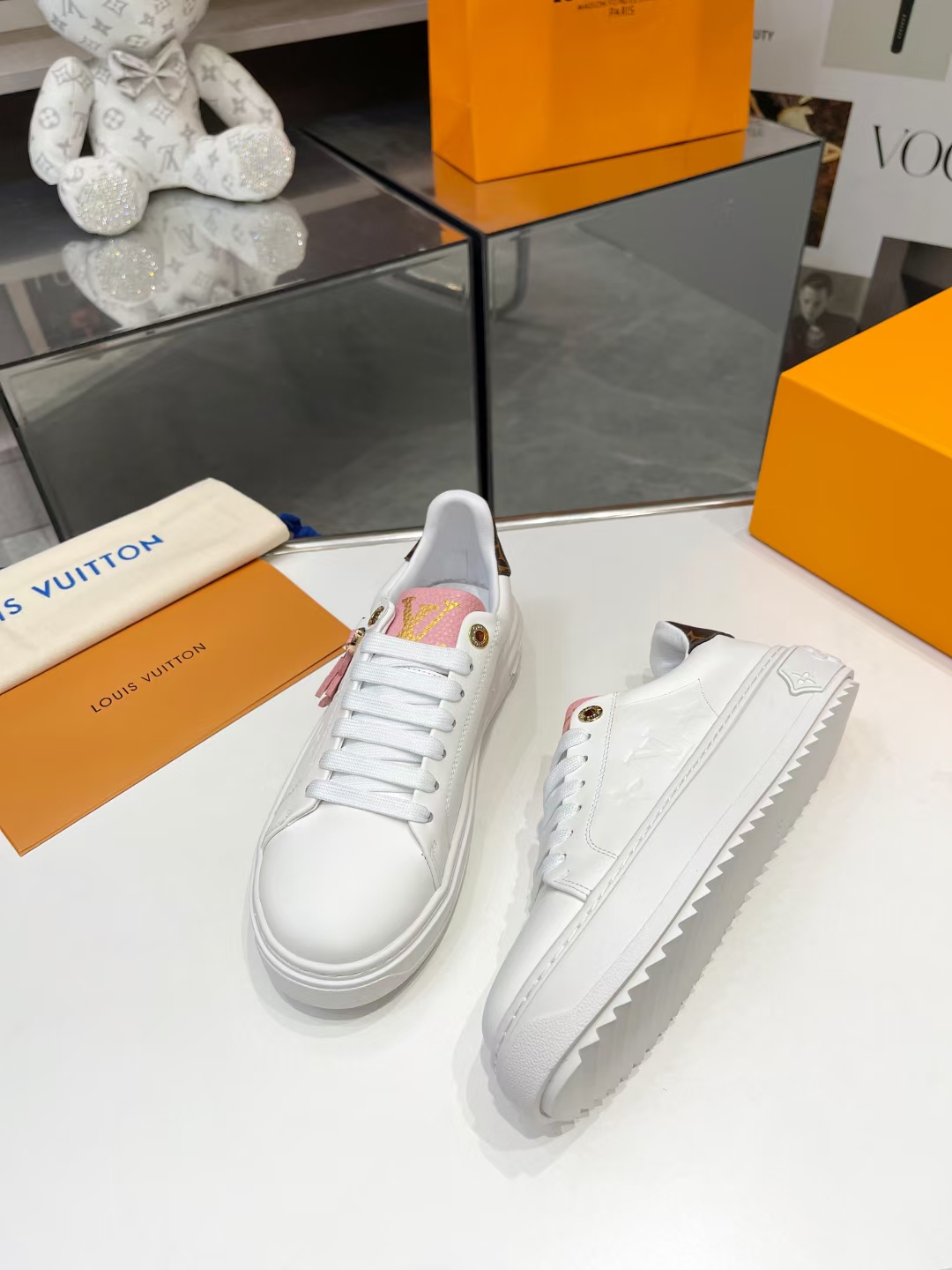 [Fuegos artificiales][Fuegos artificiales][Fuegos artificiales] 2024 Burro LV Casual Blanco Zapatos 