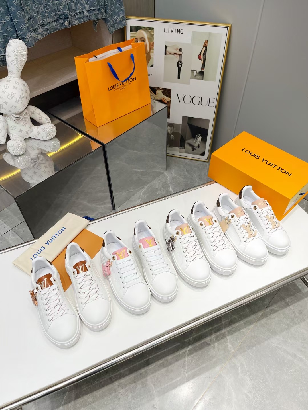 [Fuegos artificiales][Fuegos artificiales][Fuegos artificiales] 2024 Burro LV Casual Blanco Zapatos 