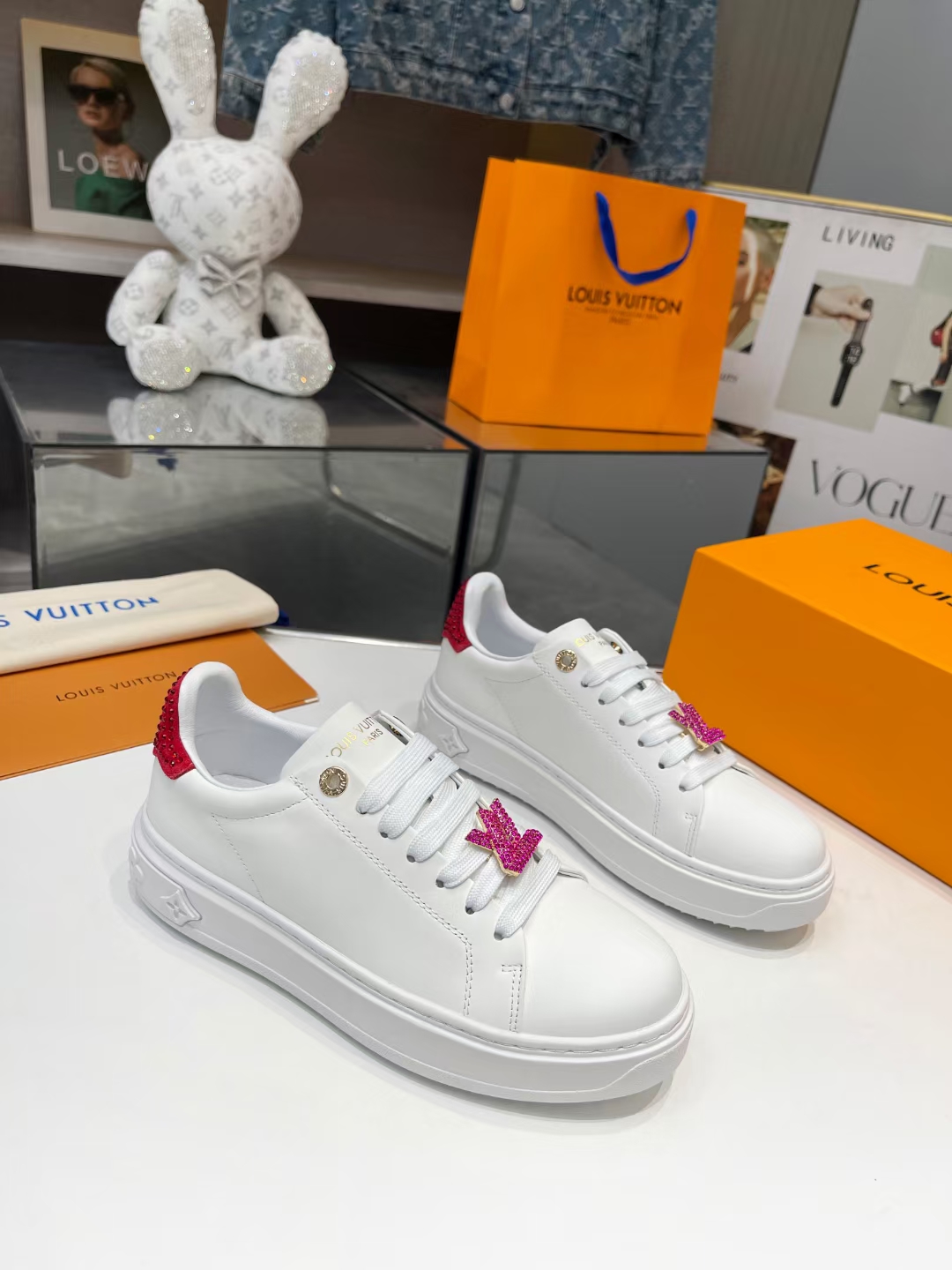 [Fuegos artificiales][Fuegos artificiales][Fuegos artificiales] 2024 Burro LV Casual Blanco Zapato S