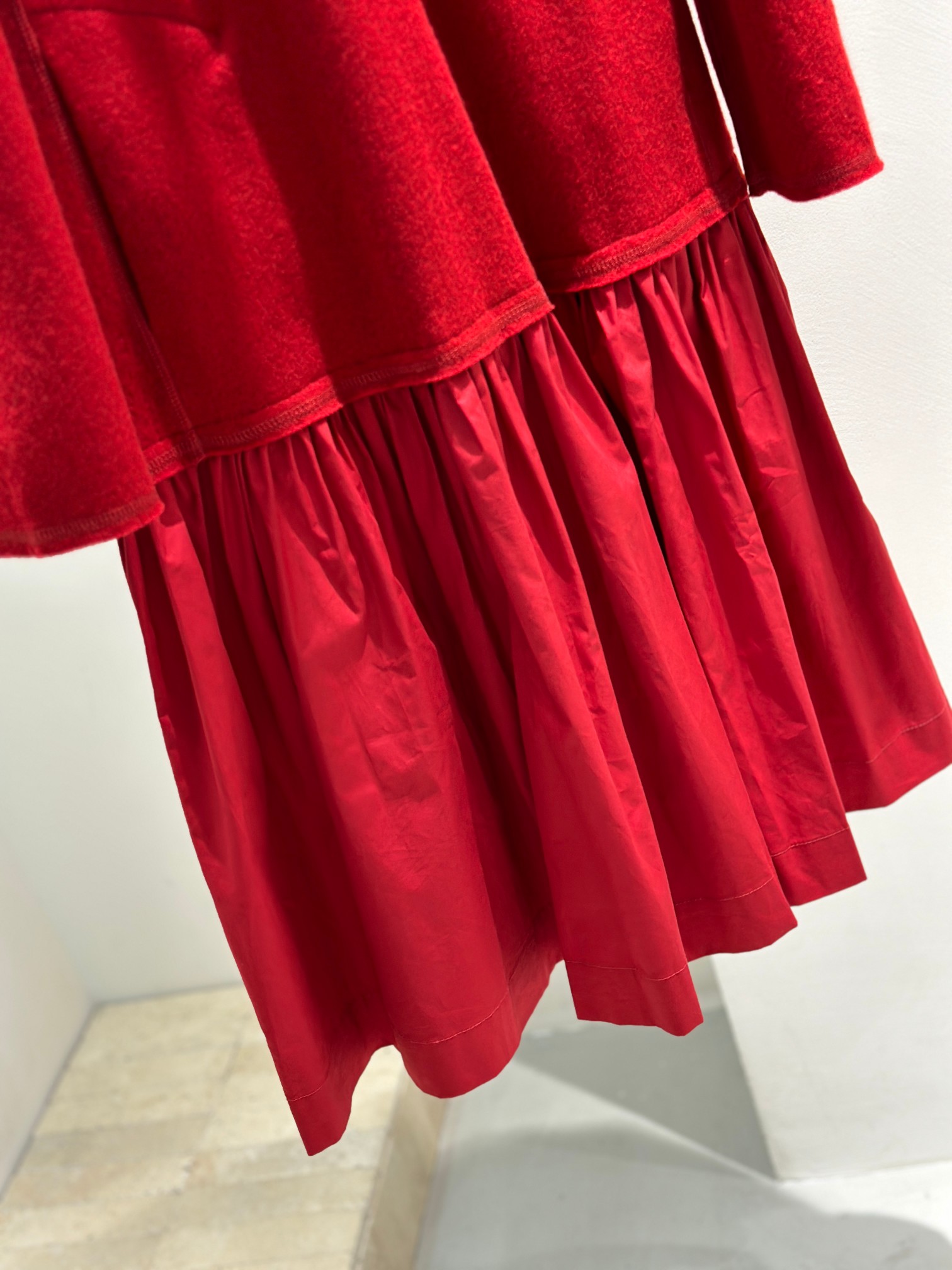 Elegant Wool Blend Midi Dress - Comfortable Round Neck, Long Sleeve 4 a1756449046667 4866