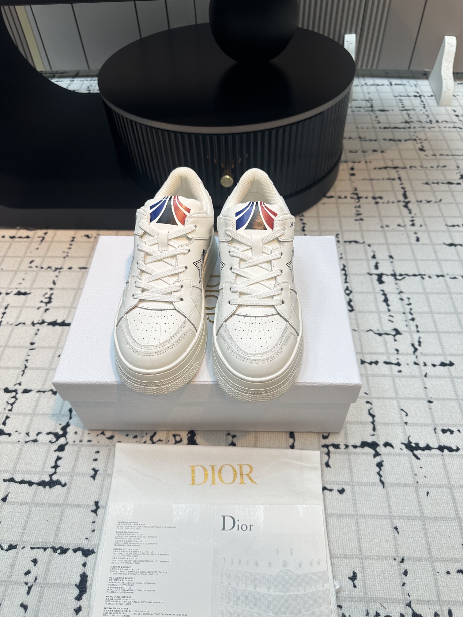 Dior Skateboard Shoes Sneakers Platform Shoes Green White Printing Calfskin Cowhide Rubber TPU Spring/Summer Collection Casual