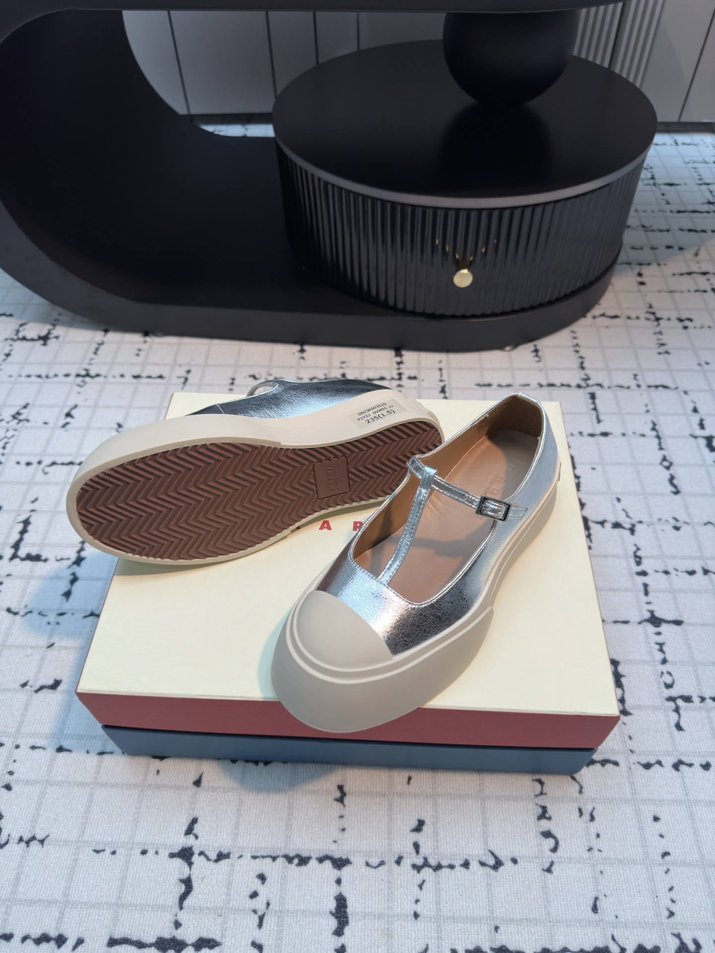 Marni Women's Latest T-Strap Mary Jane Platform Shoes - Chic and Comfortable 7 i1724483758 5419 2