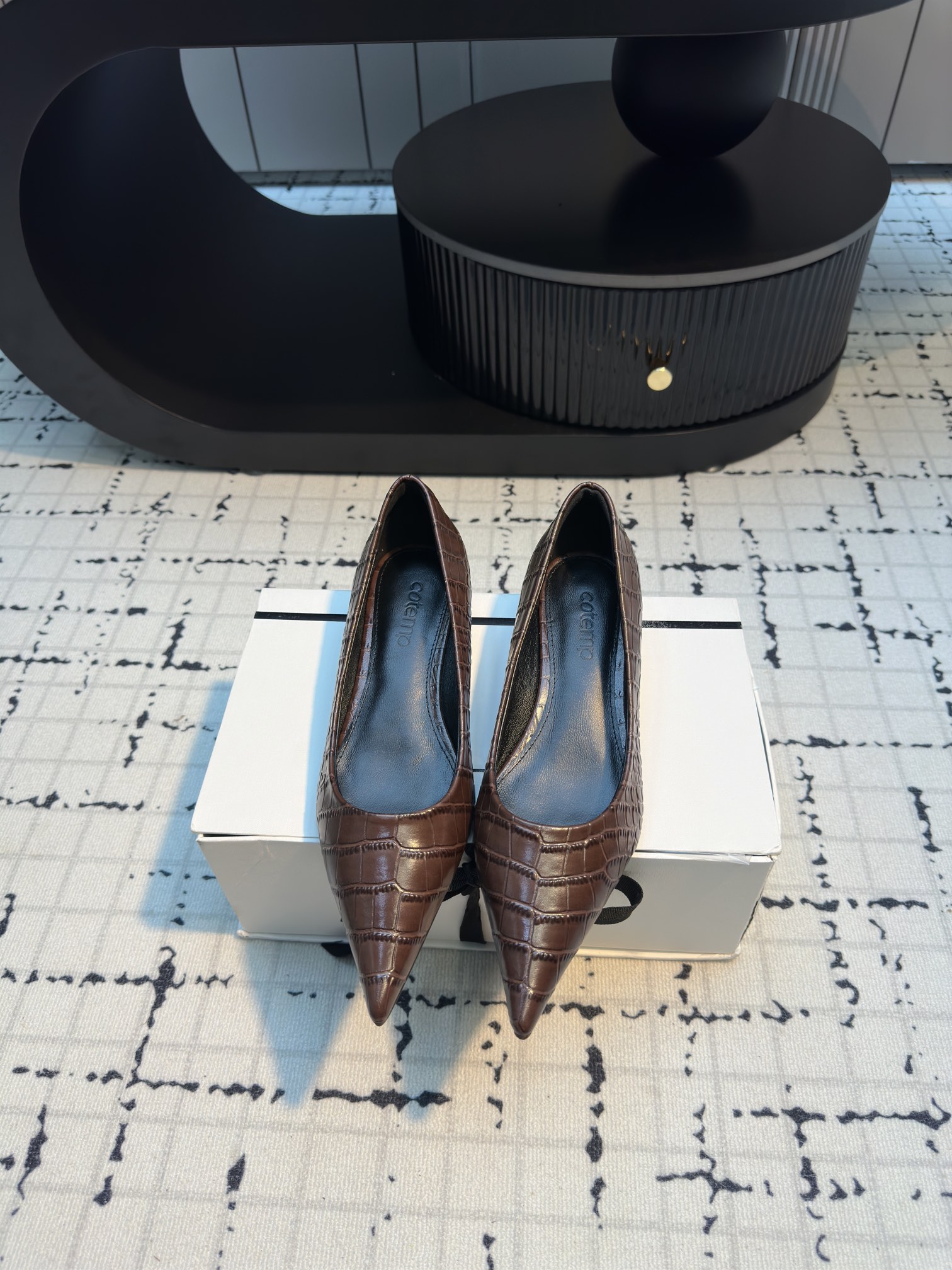 Luxurious Silk Embroidered Heels: Cotemp 110FW Pointy Shoe Collection - 图片 6