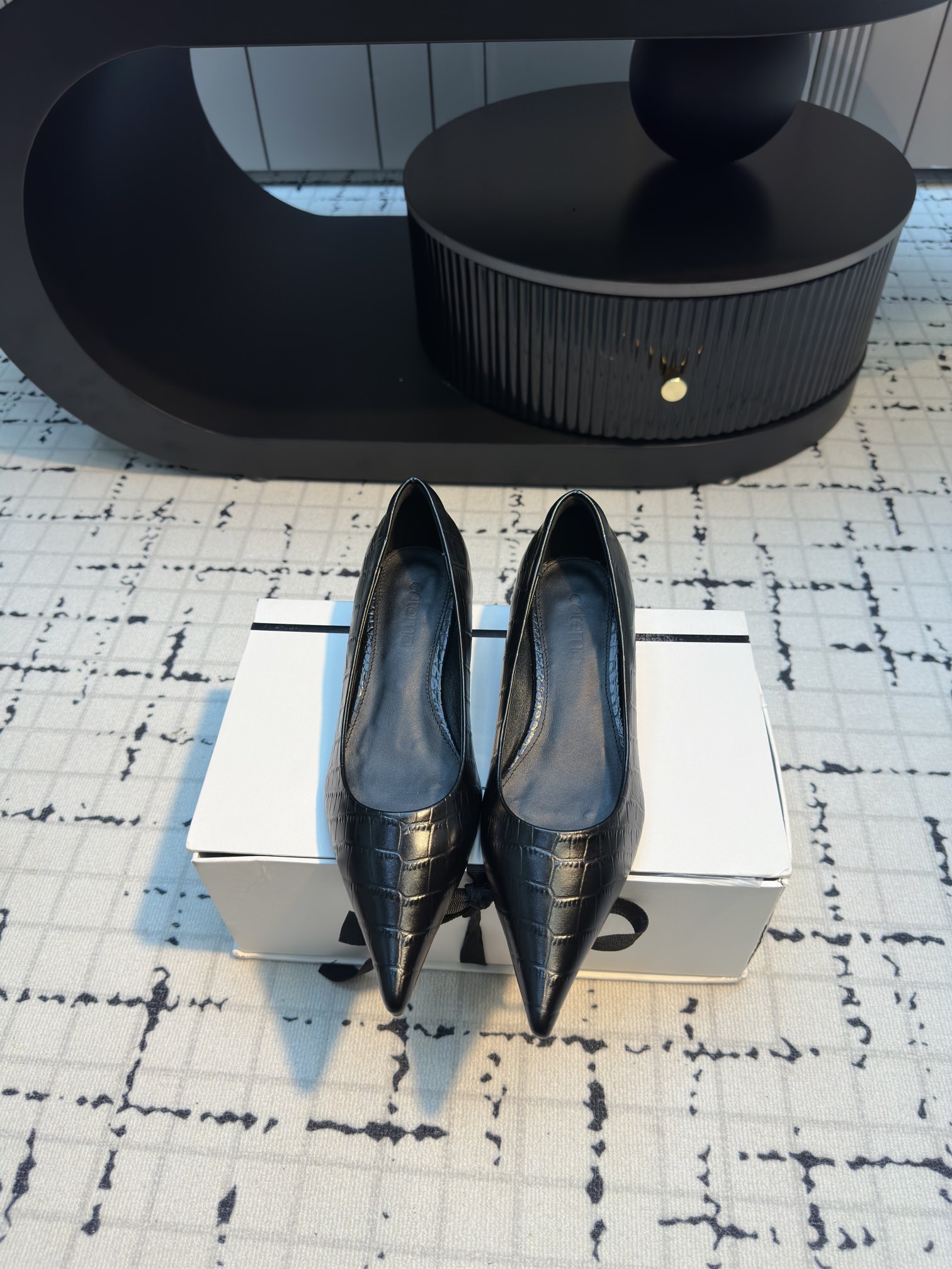 Cotemp 110FW Pointy Shoe Series: Silk Embroidered Heels with Metallic Light - 图片 6