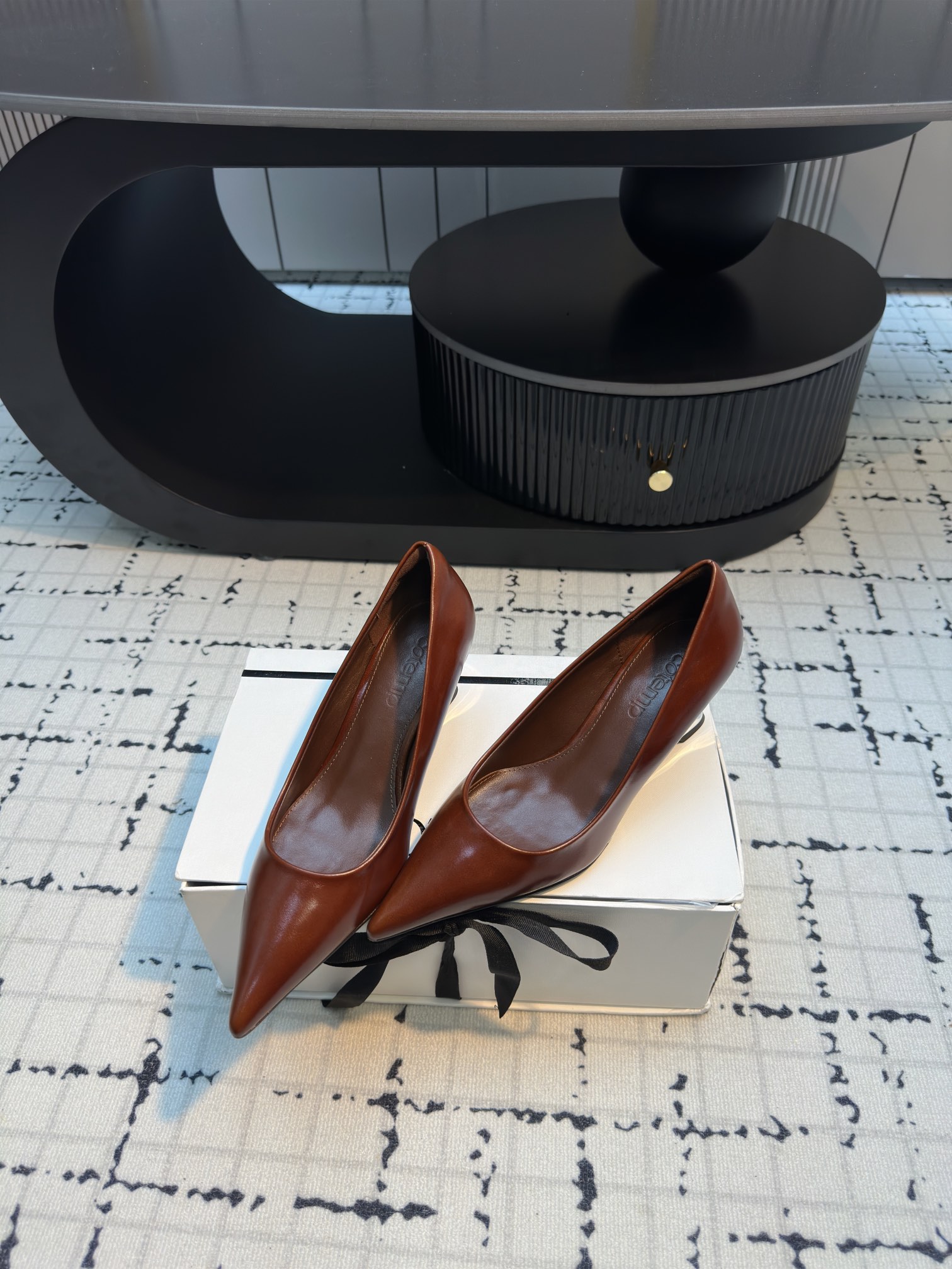 Luxurious Silk Embroidered Heels: Cotemp 110FW Pointy Shoe Collection - 图片 2