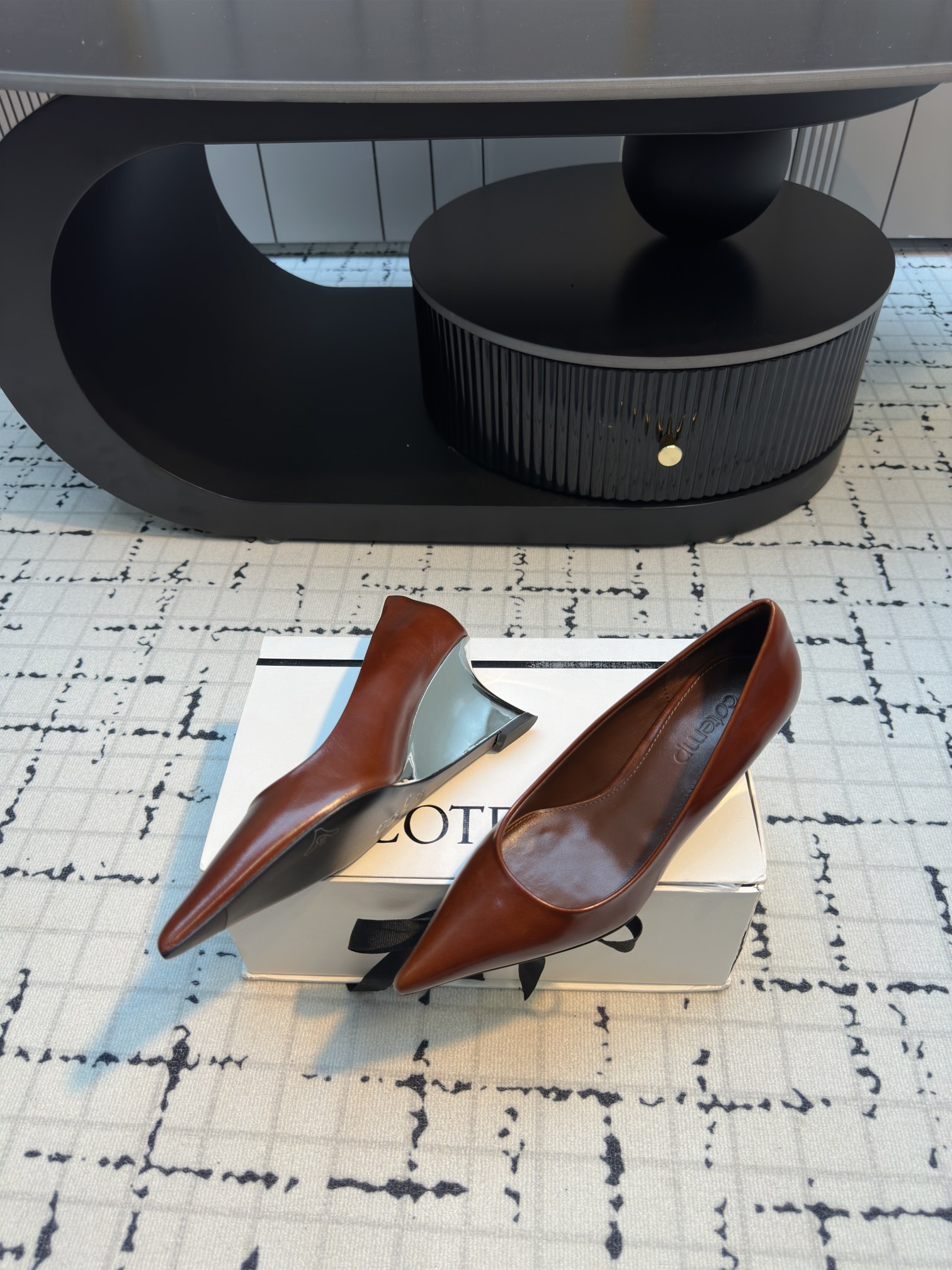 Luxurious Silk Embroidered Heels: Cotemp 110FW Pointy Shoe Collection - 图片 5