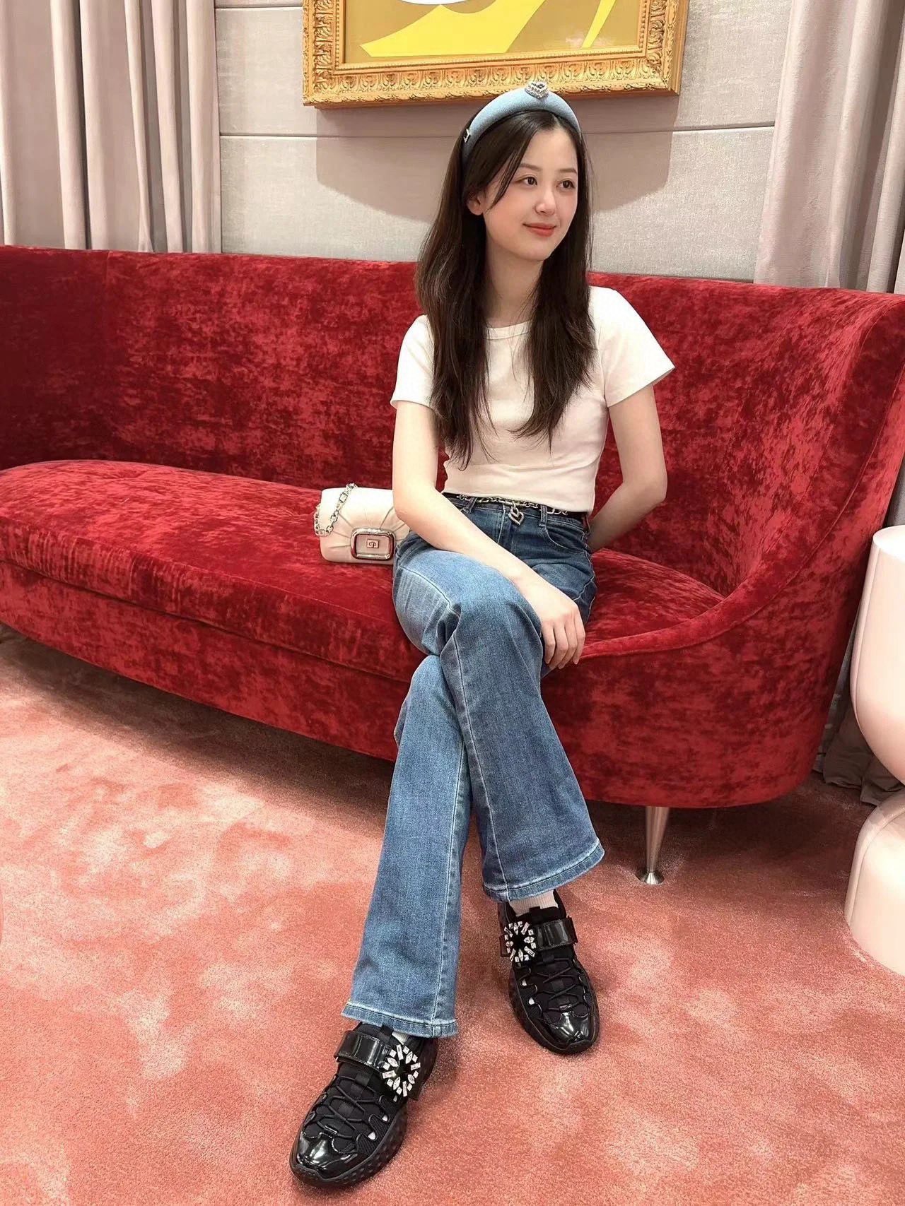 NO:406910,Foot pictures, casual shoes/sports shoes, sneakers19860909上脚图,休闲鞋/运动鞋,sneakers,Women's Shoes