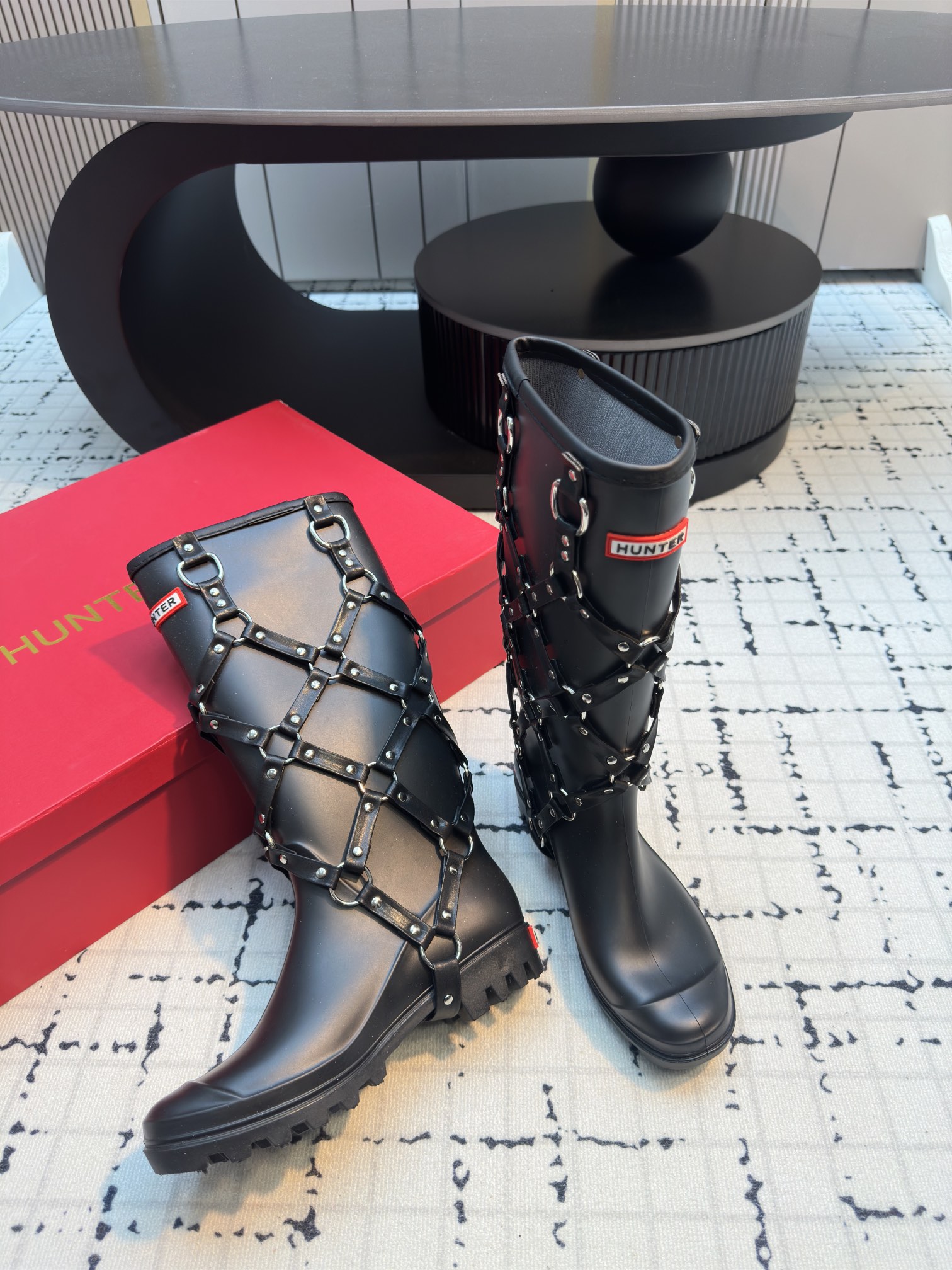 Latest Hunter 24ss Waterproof Wellington Boots for Camping Women in Classic English Style - 图片 4