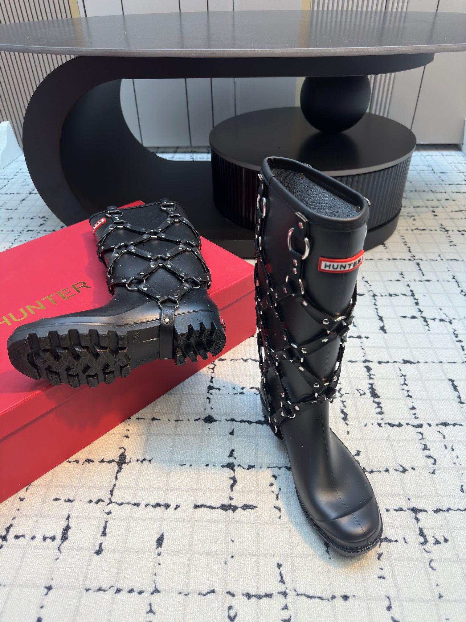 Latest Hunter 24ss Waterproof Wellington Boots for Camping Women in Classic English Style - 图片 5