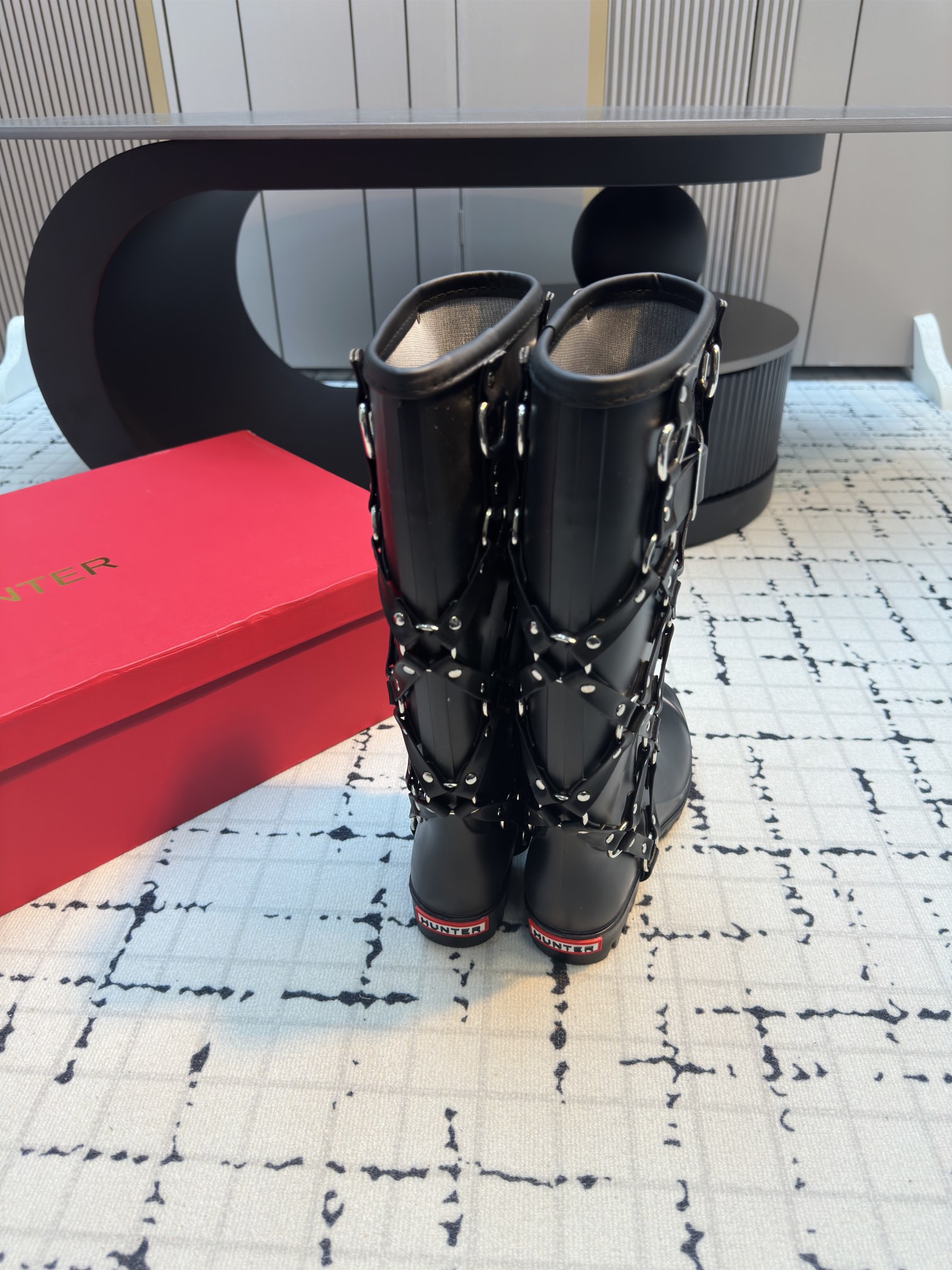 Latest Hunter 24ss Waterproof Wellington Boots for Camping Women in Classic English Style - 图片 3