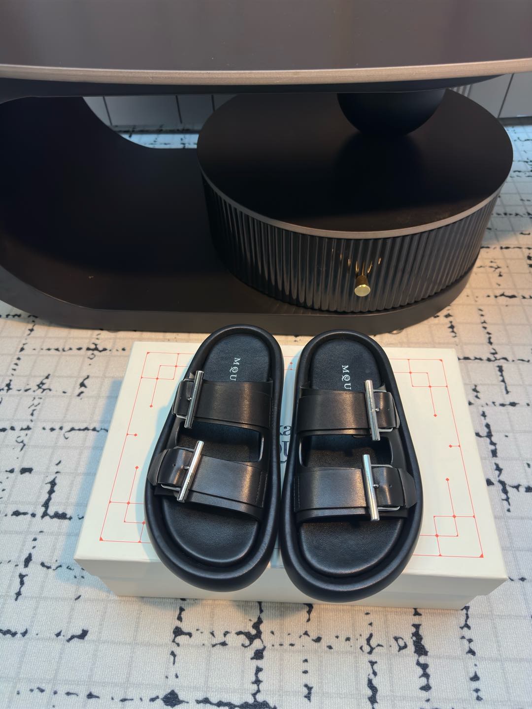 Alexander McQueen Leather Buckle Platform Sandals - Elevated Comfort 3 i1736074130578 4103 0 0