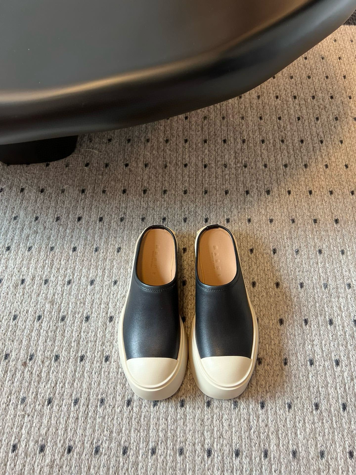 Marni Women's Black Leather Big Toe Platform Mules, Effortless Style 16 i1740308543933 891 0 0