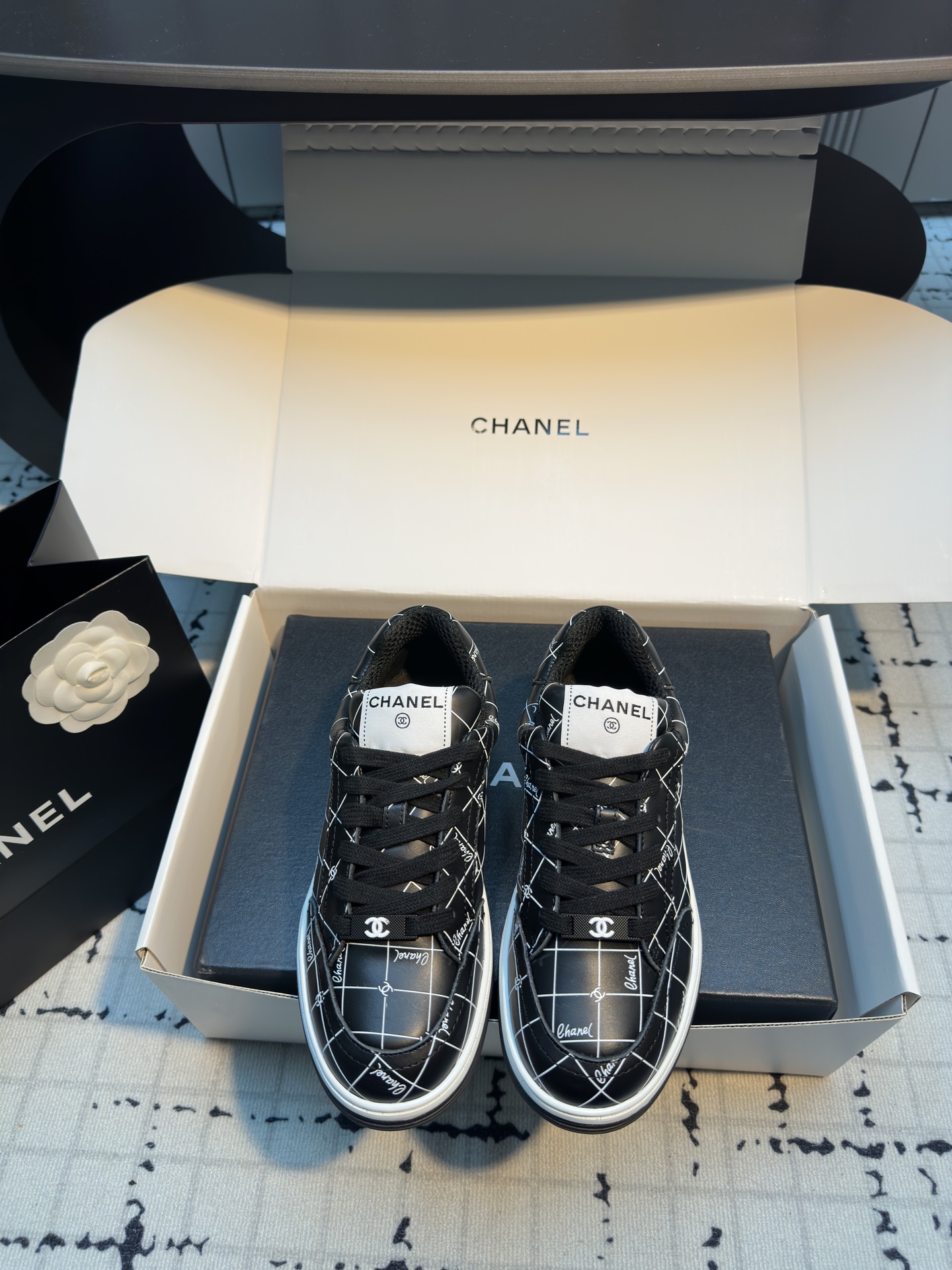 Chanel Women's Black & White Panda Sneakers Comfortable & Breathable Shoes 3 i1742475057816 8130 0 0