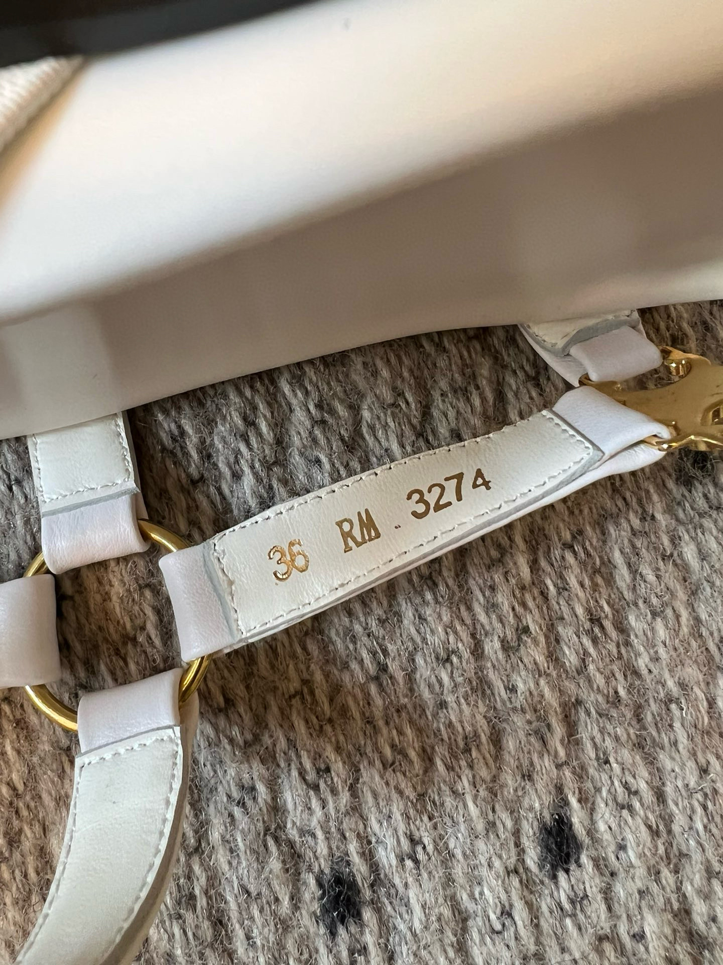 Celine Triomphe White Leather Sandals, Women's Summer Fashion Footwear 10 i1742645707916 2797 0 8