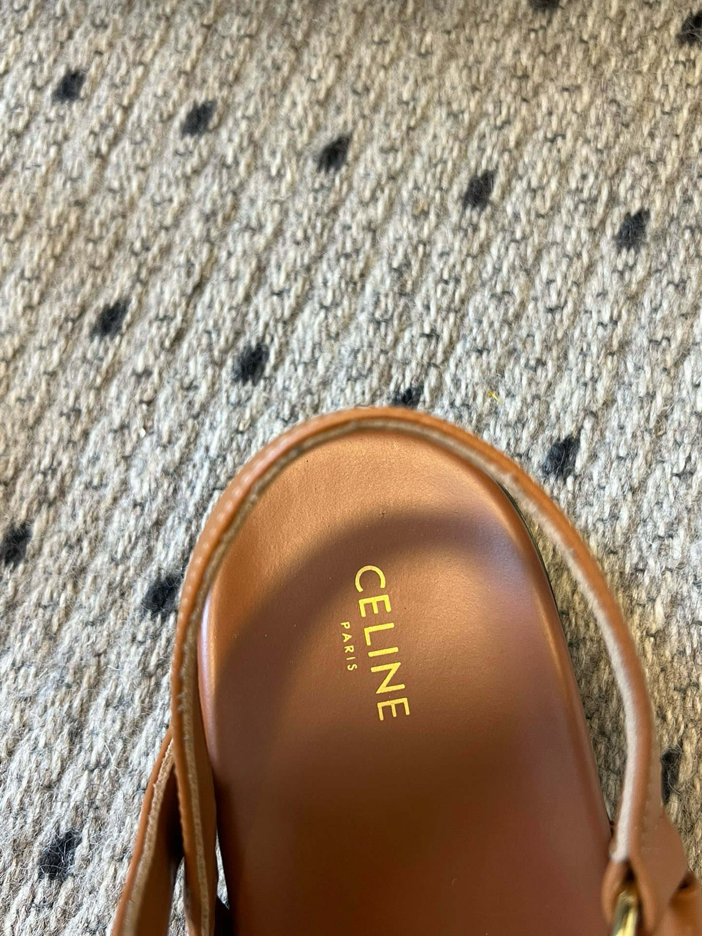 Celine Triomphe Leather Sandals: Retro Style with Modern Comfort 6 i1742645718812 2287 0 3