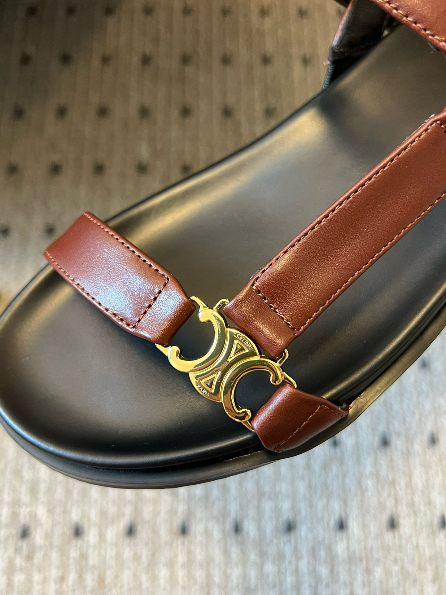 Celine Triomphe Sandals: Leather, Comfortable, and Stylish Summer Essential 5 i1742645739283 8794 0 3
