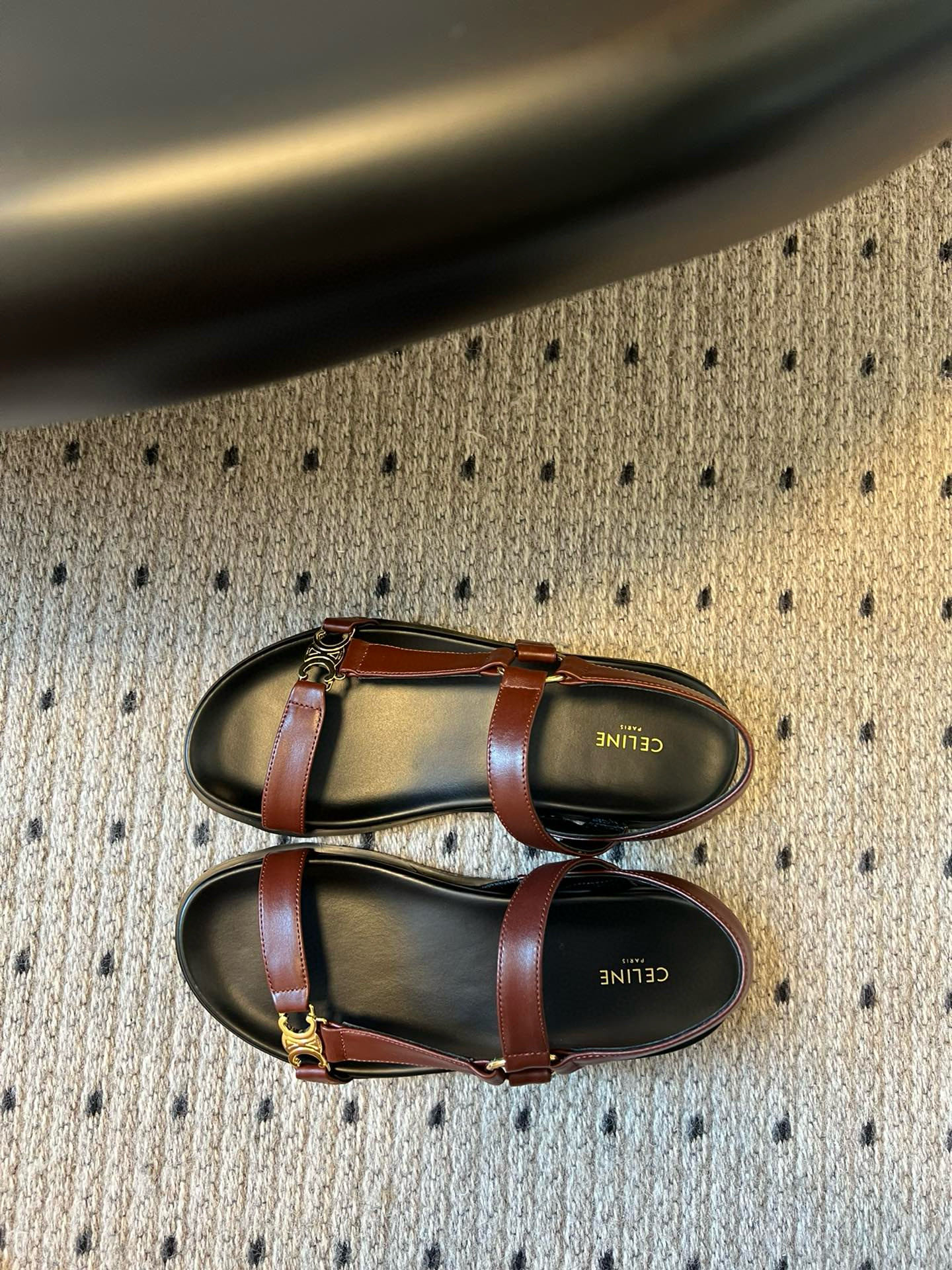 Celine Triomphe Sandals: Leather, Comfortable, and Stylish Summer Essential 4 i1742645739417 6941 0 1
