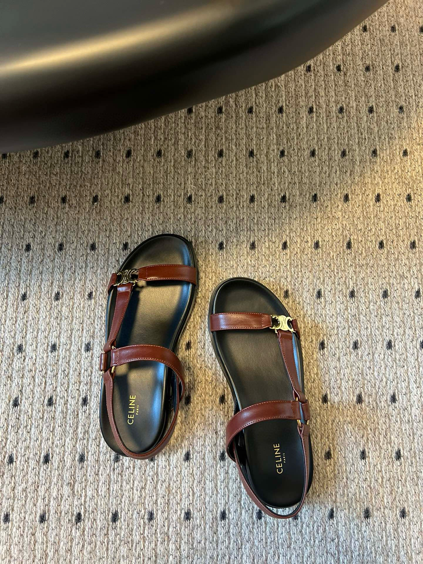 Celine Triomphe Sandals: Leather, Comfortable, and Stylish Summer Essential 10 i1742645739513 5446 0 8