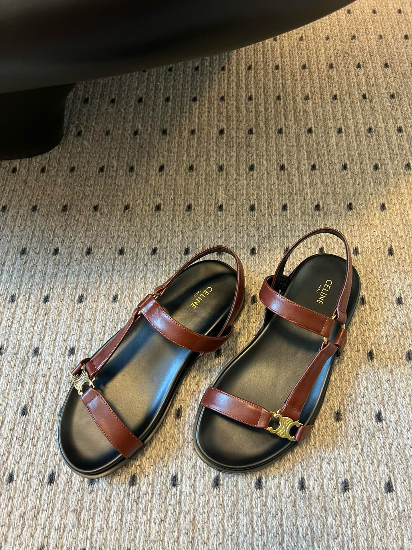 Celine Triomphe Sandals: Leather, Comfortable, and Stylish Summer Essential 2 i1742645741133 8058 0 2